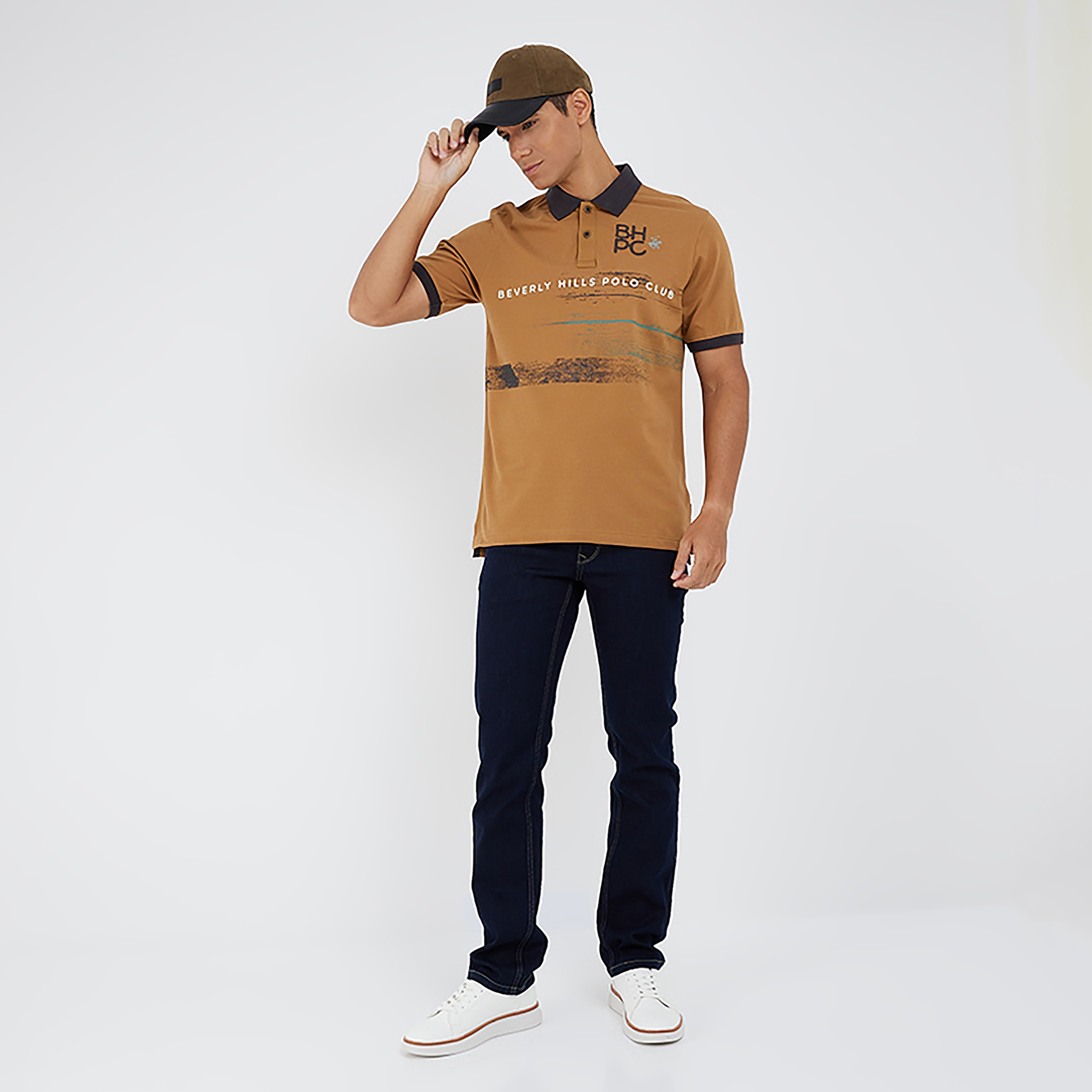 Beverly Hills Polo Club Printed Collared Short Sleeves Polo T-Shirt-men-clothing-tshirtsandpolos-polos-image-2