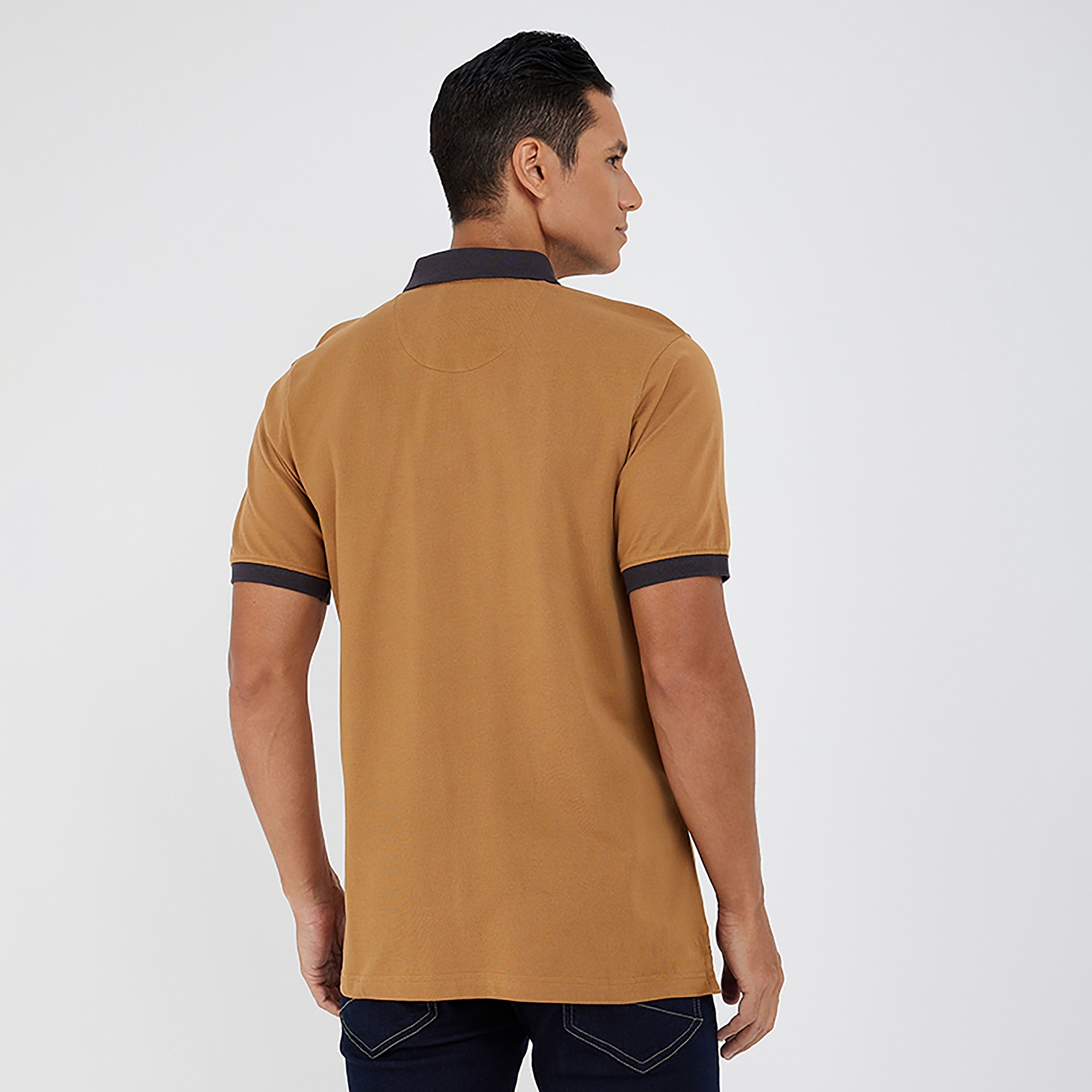 تي شيرت بولو من بيفرلي هيلز بولو كلوب مع مطبوع بياقة وأكمام قصيرة-men-clothing-tshirtsandpolos-polos-image-4