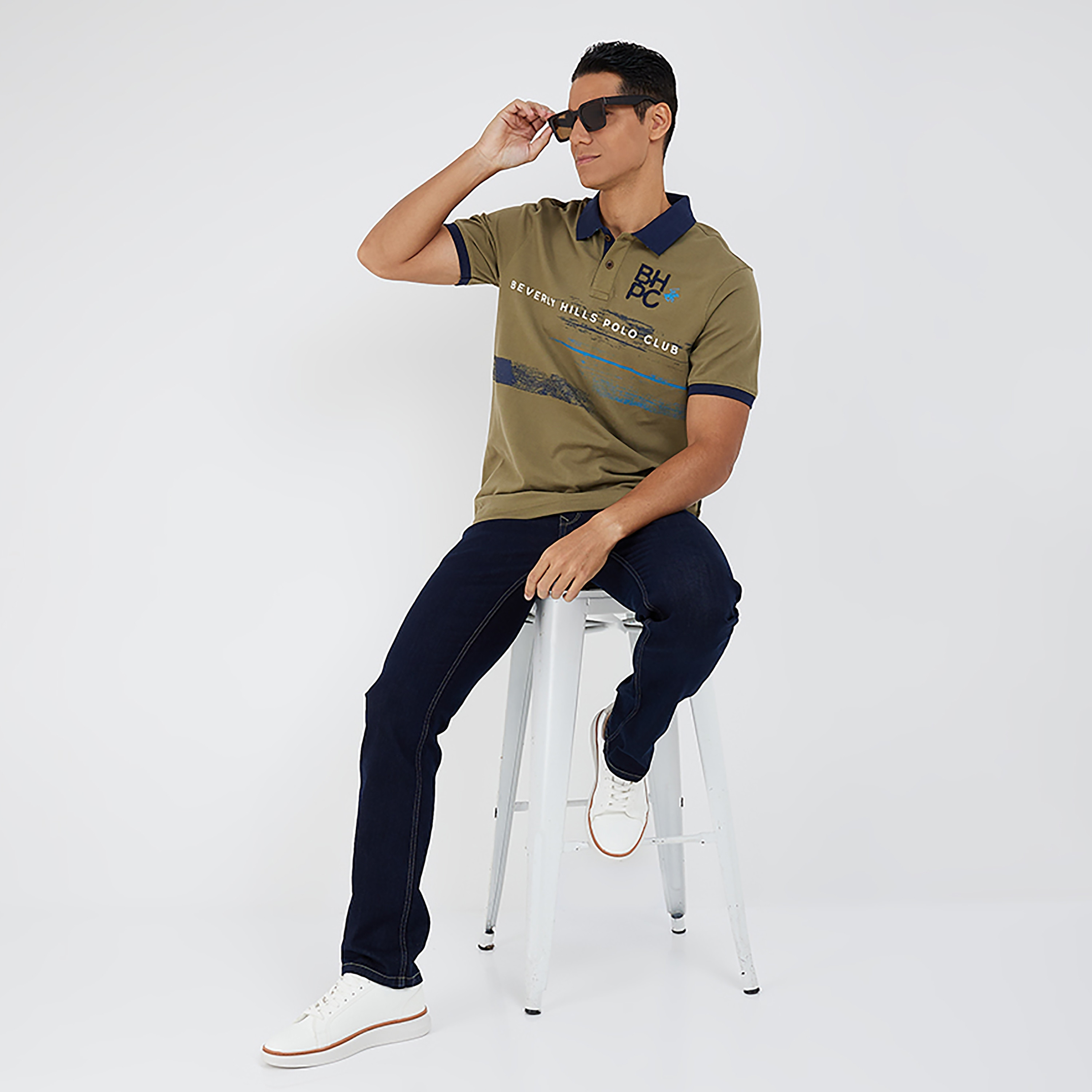 تي شيرت بولو من بيفرلي هيلز بولو كلوب مع مطبوع بياقة وأكمام قصيرة-men-clothing-tshirtsandpolos-polos-image-6