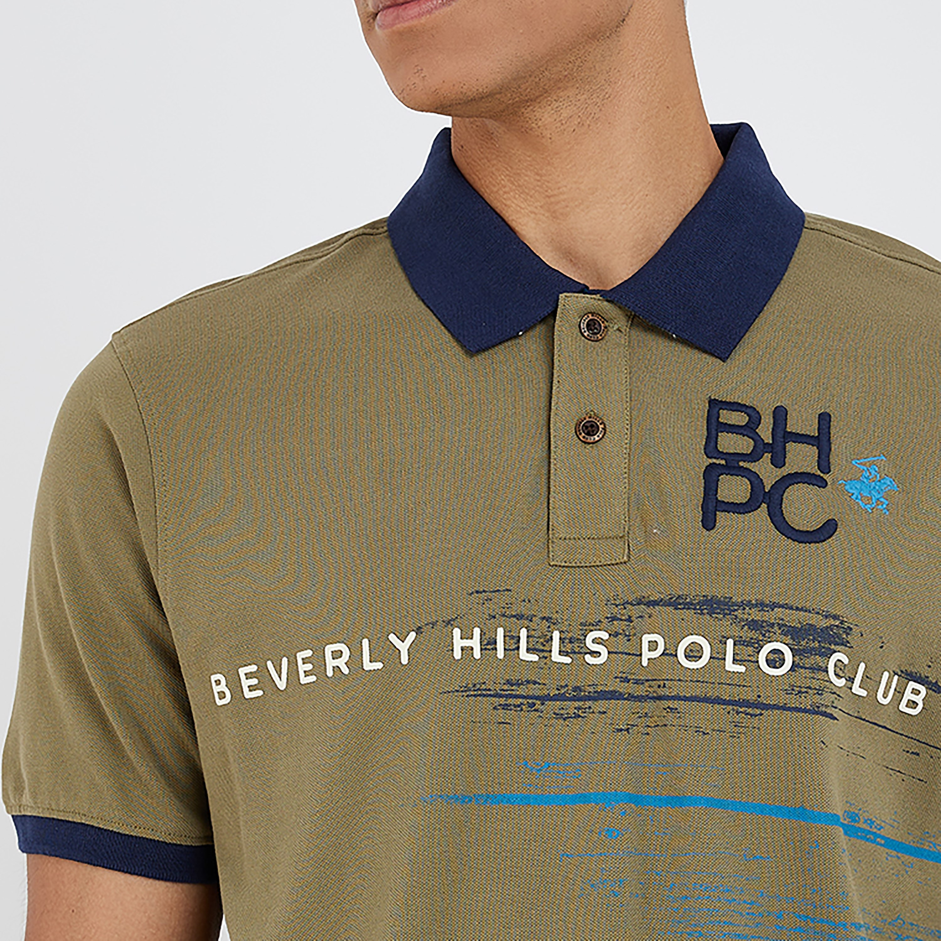 تي شيرت بولو من بيفرلي هيلز بولو كلوب مع مطبوع بياقة وأكمام قصيرة-men-clothing-tshirtsandpolos-polos-image-7