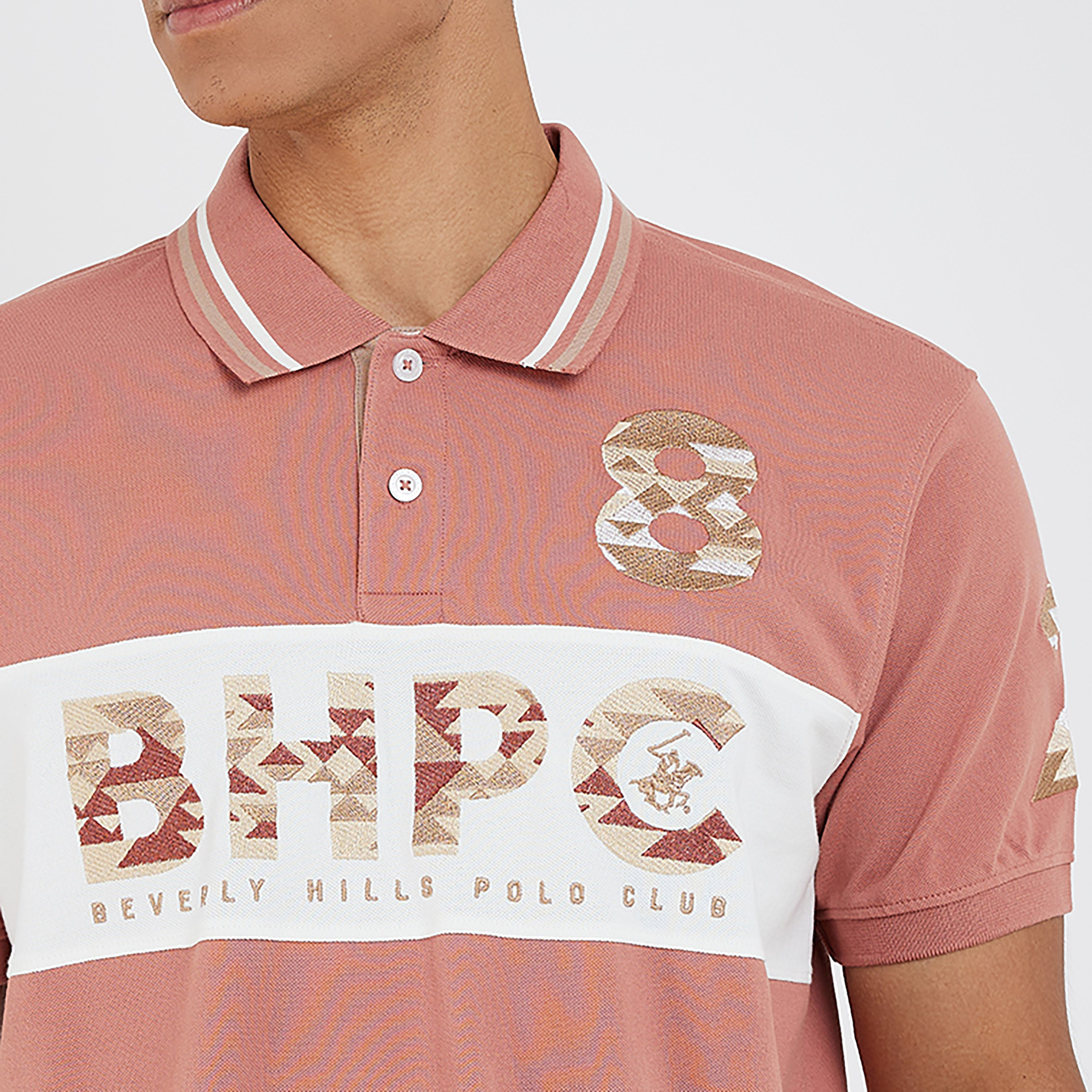 تي شيرت بولو من بيفرلي هيلز بولو كلوب مع مطبوع بياقة وأكمام قصيرة-men-clothing-tshirtsandpolos-polos-image-7