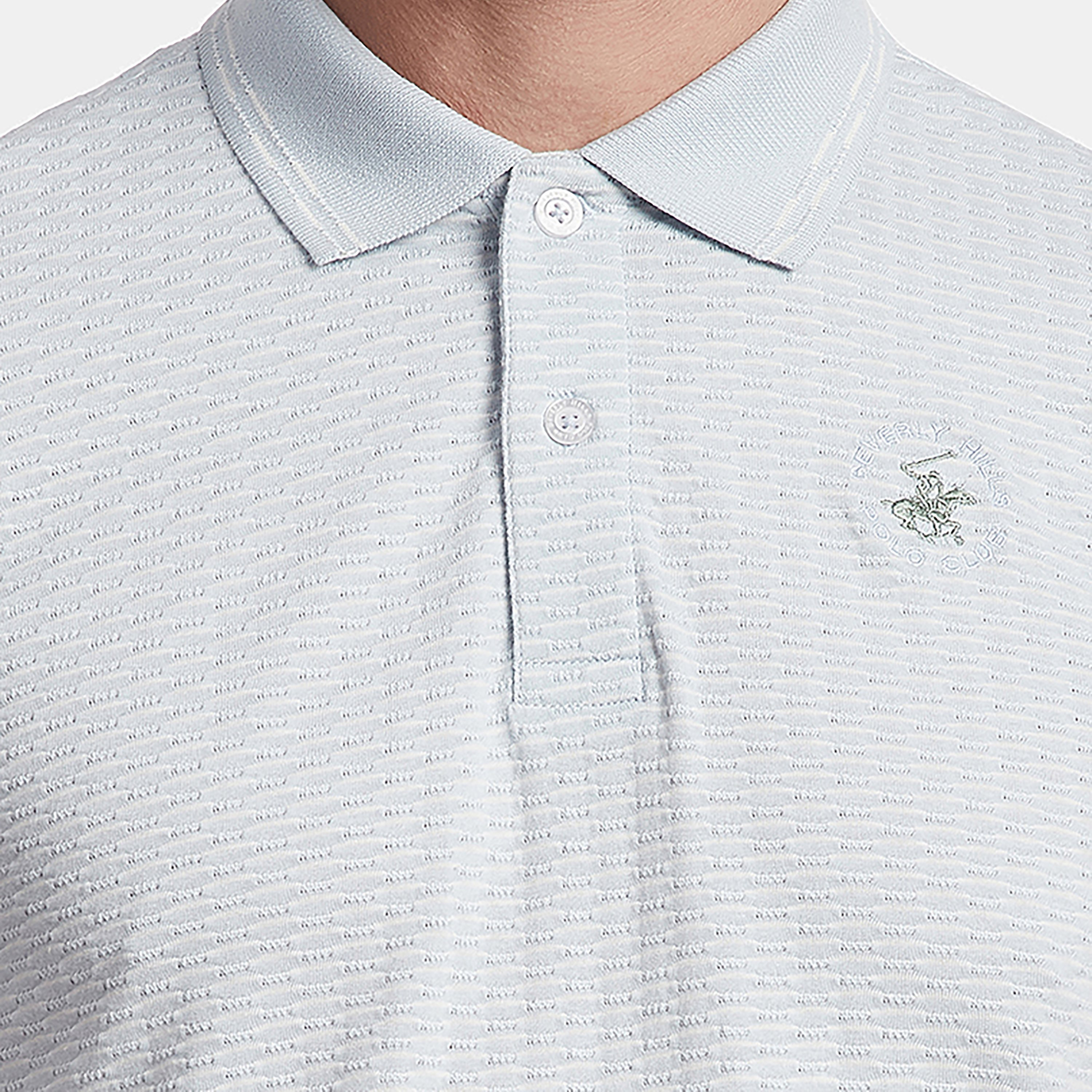 تي شيرت بولو من بيفرلي هيلز بولو كلوب بياقة على شكل وي وأكمام قصيرة-men-clothing-tshirtsandpolos-polos-image-3