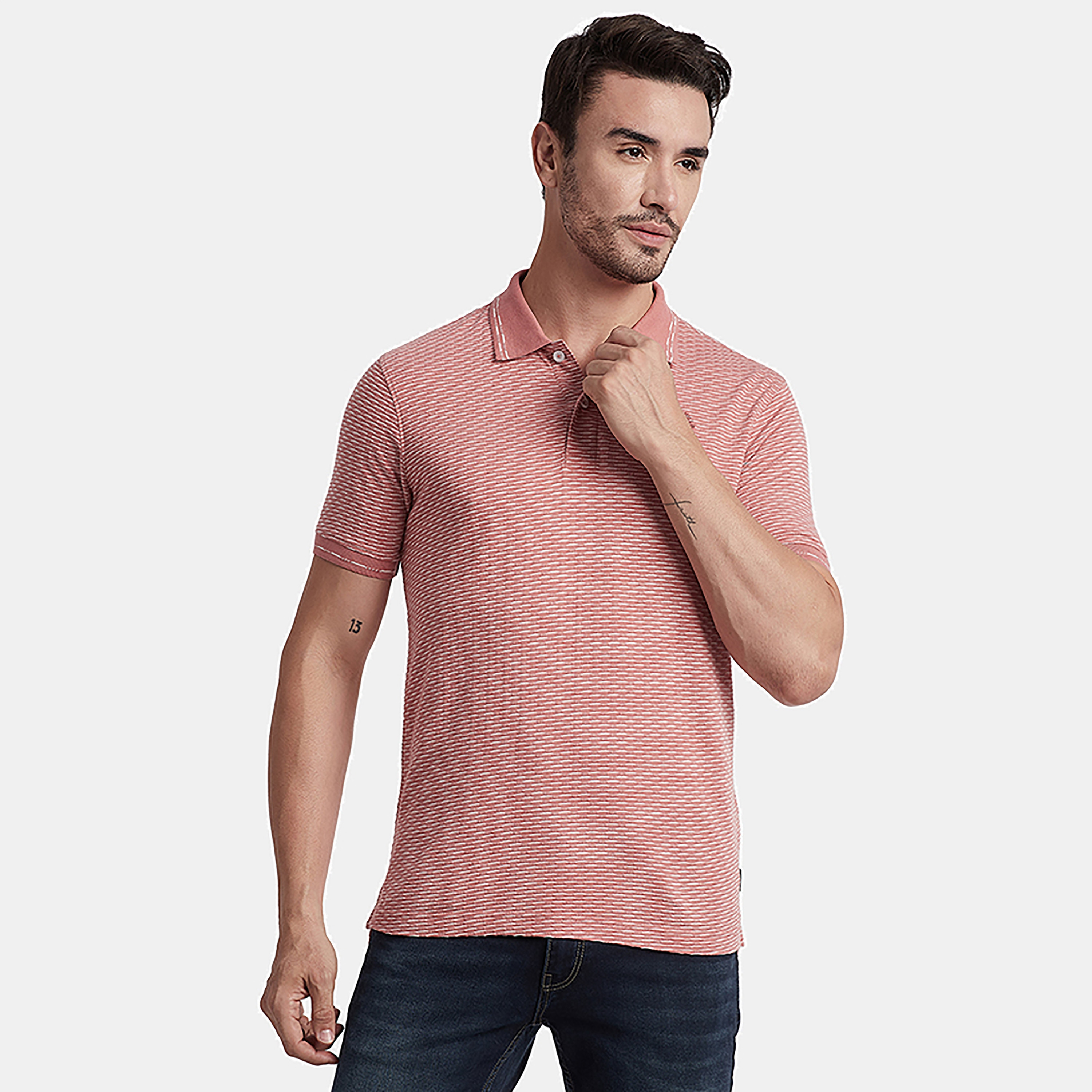 تي شيرت بولو من بيفرلي هيلز بولو كلوب بياقة على شكل وي وأكمام قصيرة-men-clothing-tshirtsandpolos-polos-image-5