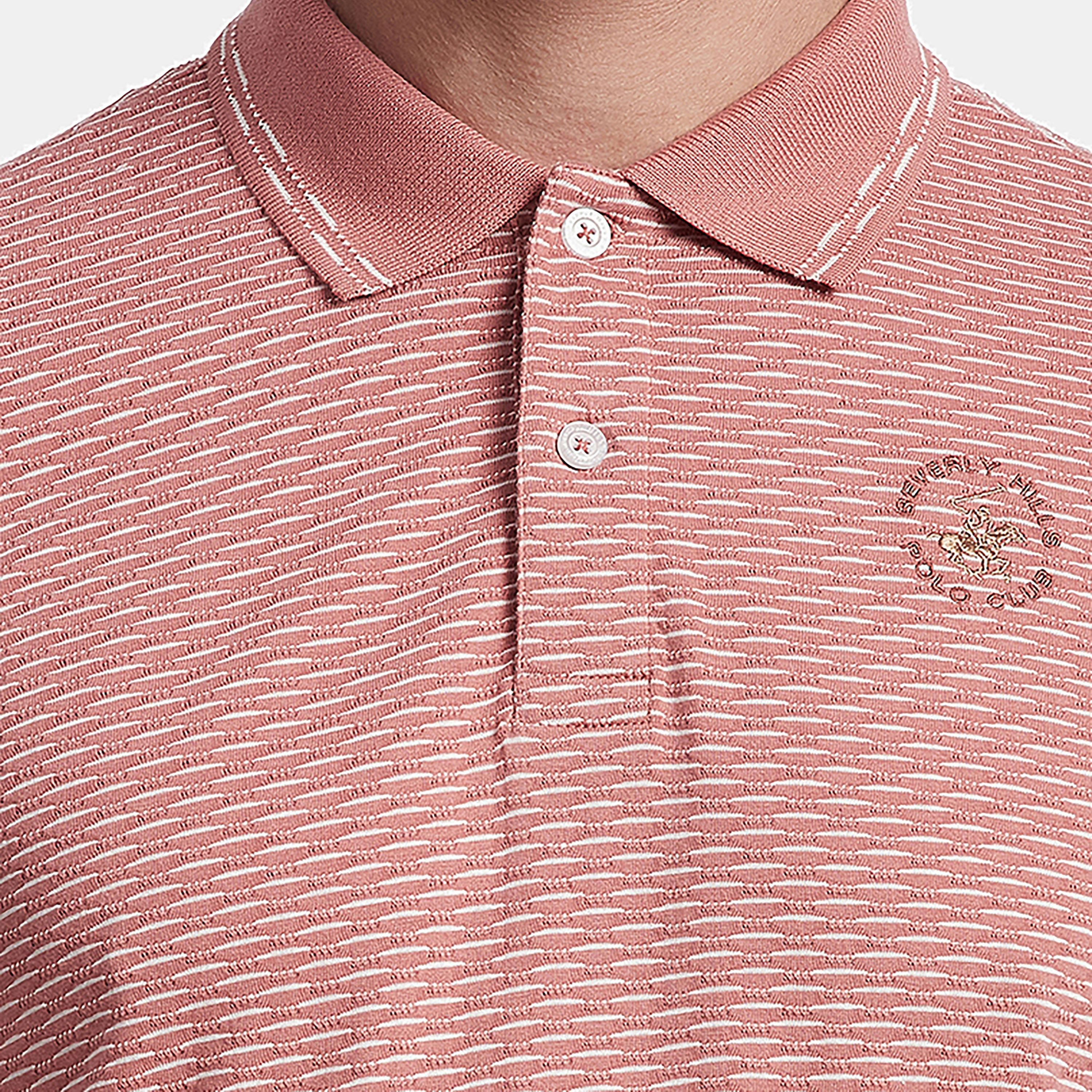 تي شيرت بولو من بيفرلي هيلز بولو كلوب بياقة على شكل وي وأكمام قصيرة-men-clothing-tshirtsandpolos-polos-image-7