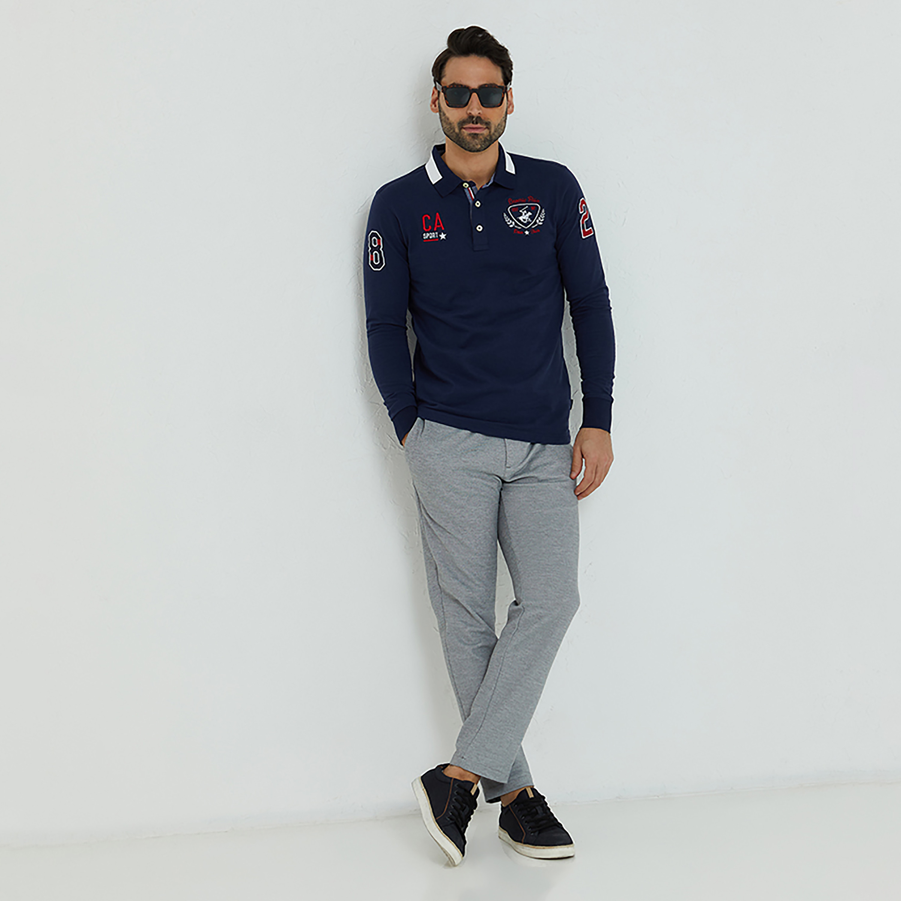 Beverly Hills Polo Club Embroidered Collared Long Sleeves Polo T-Shirt-men-clothing-tshirtsandpolos-polos-image-2