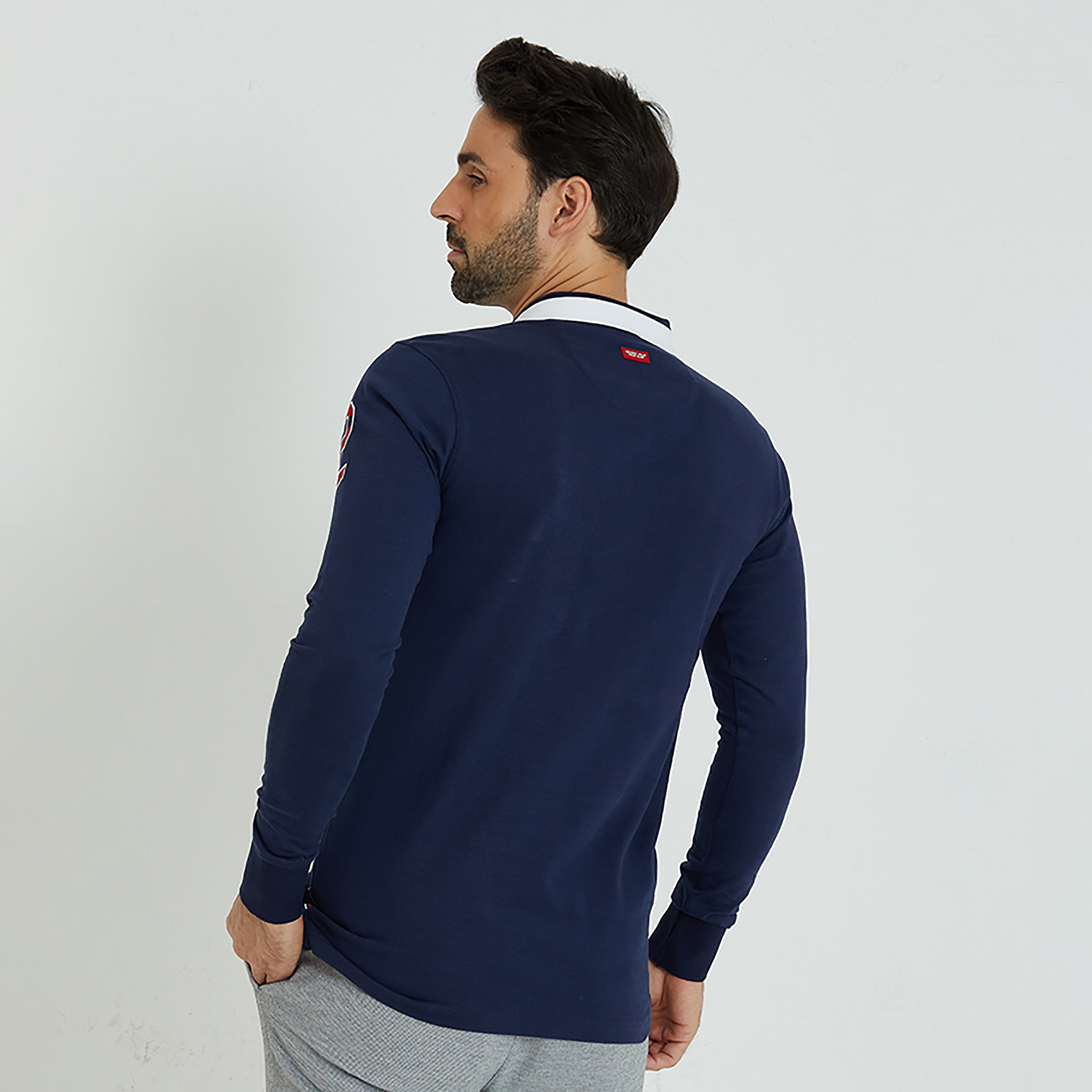  تي شيرت بولو من بيفرلي هيلز بولو كلوب مع مطرز بياقة وأكمام طويلة-men-clothing-tshirtsandpolos-polos-image-4