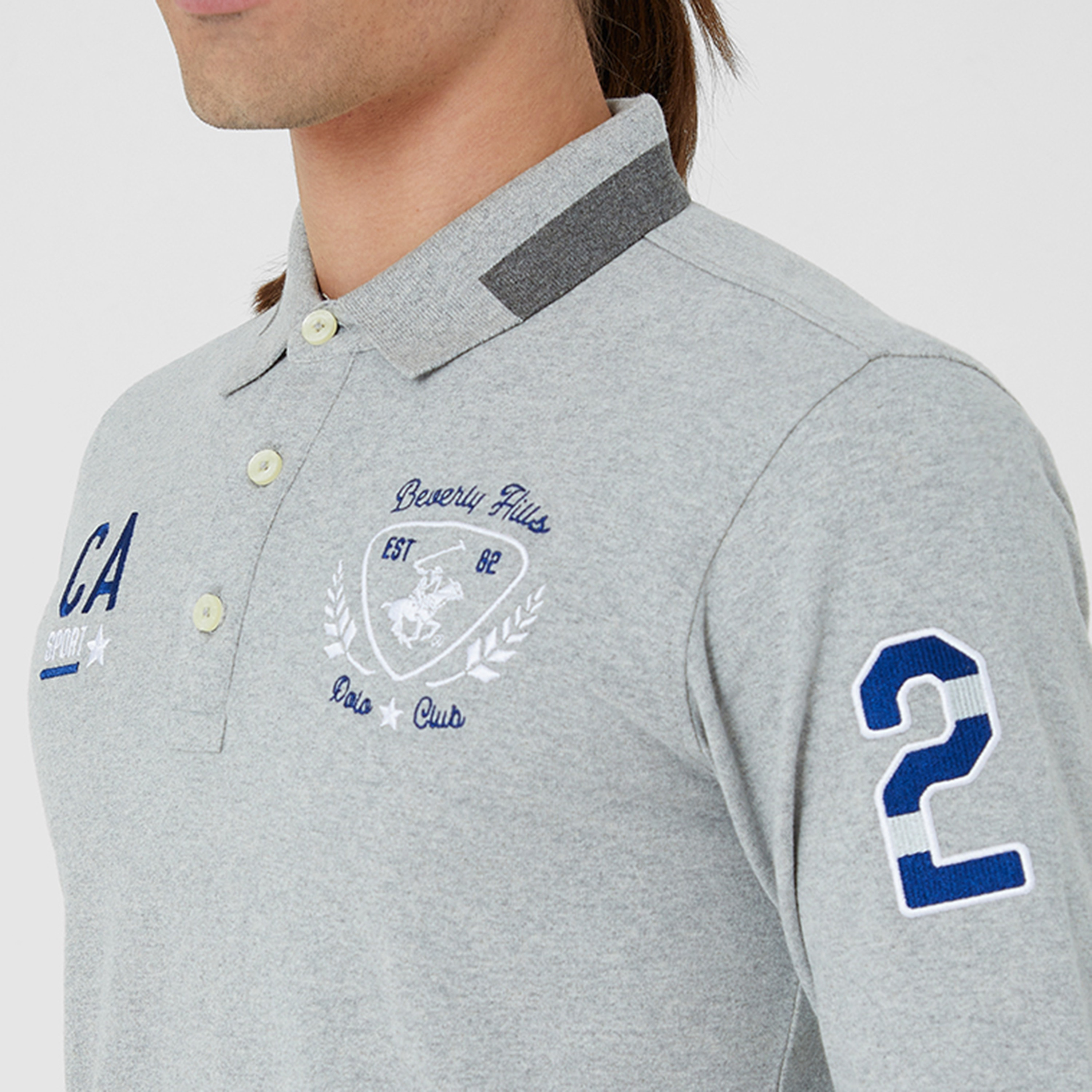  تي شيرت بولو من بيفرلي هيلز بولو كلوب مع مطرز بياقة وأكمام طويلة-men-clothing-tshirtsandpolos-polos-image-7