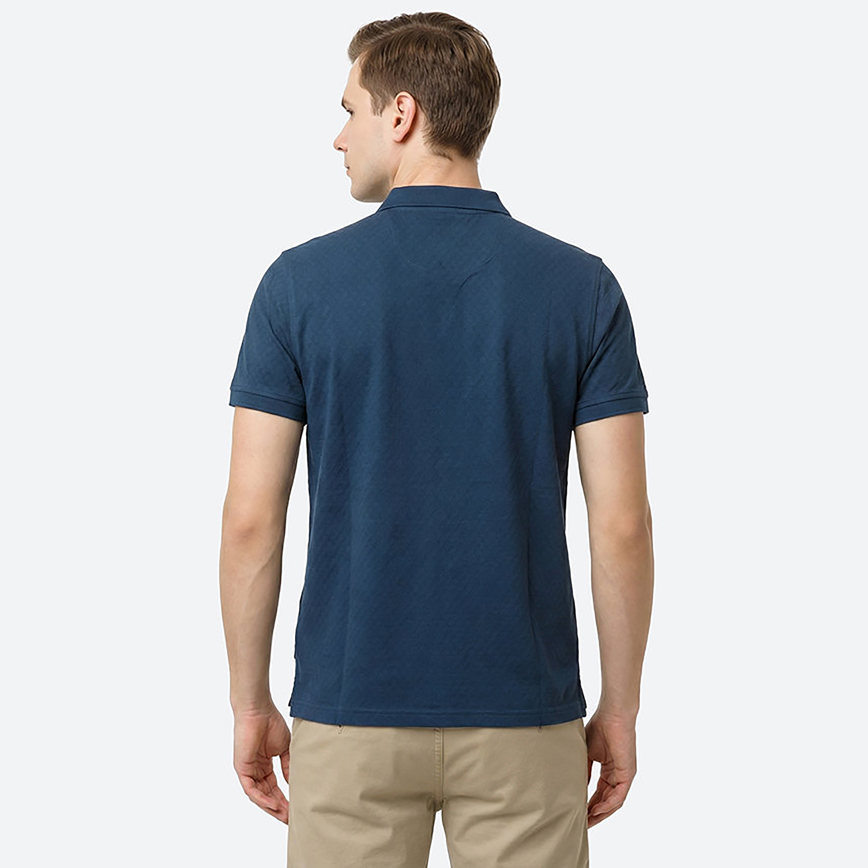 Beverly Hills Polo Club Textured Collared Short Sleeves Men's Polo T-Shirt-men-clothing-tshirtsandpolos-polos-image-4