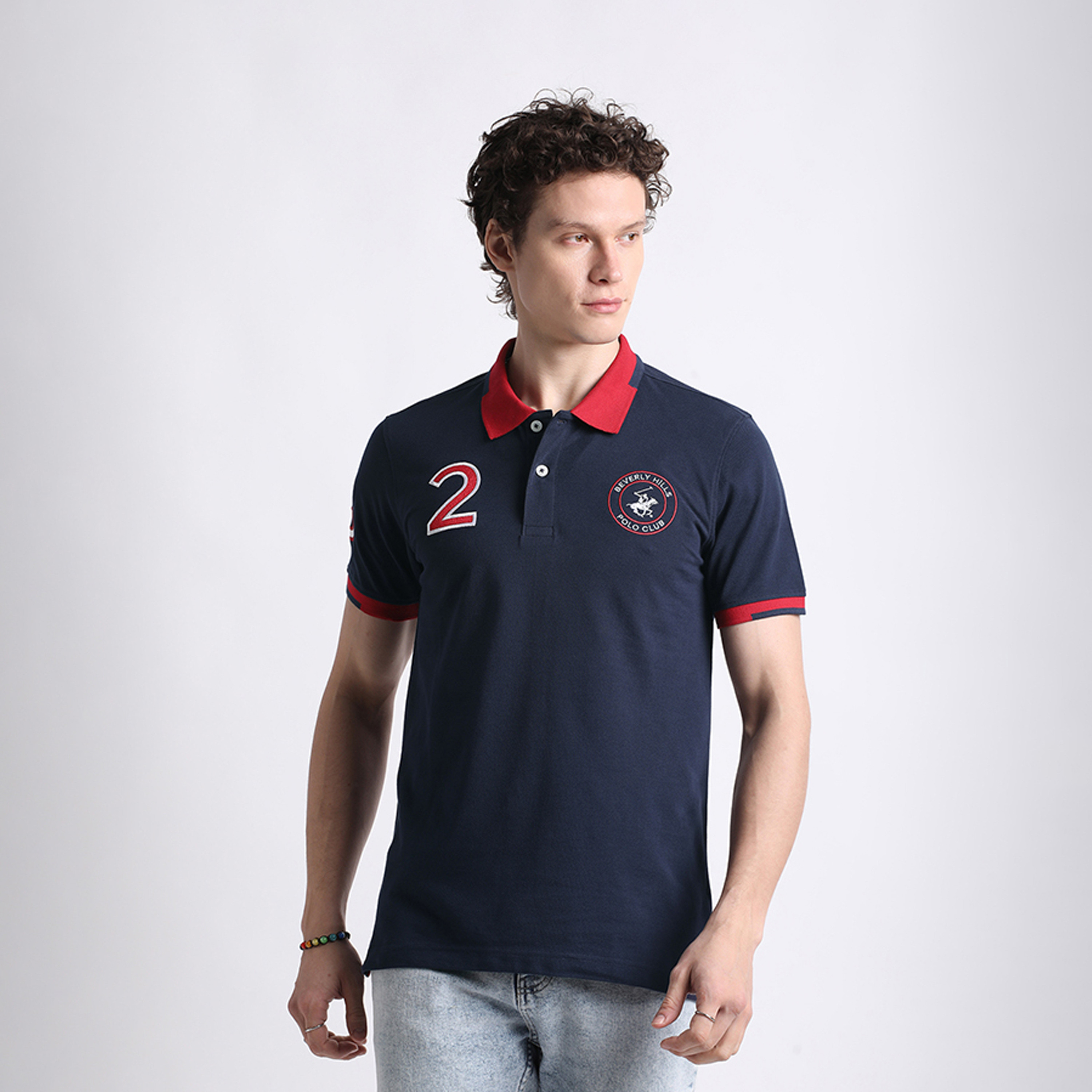 بيفرلي هيلز كلوب-  تي شيرت بولو بأكمام قصيرة للرجال مع شعار مطرز-men-clothing-tshirtsandpolos-polos-image-1