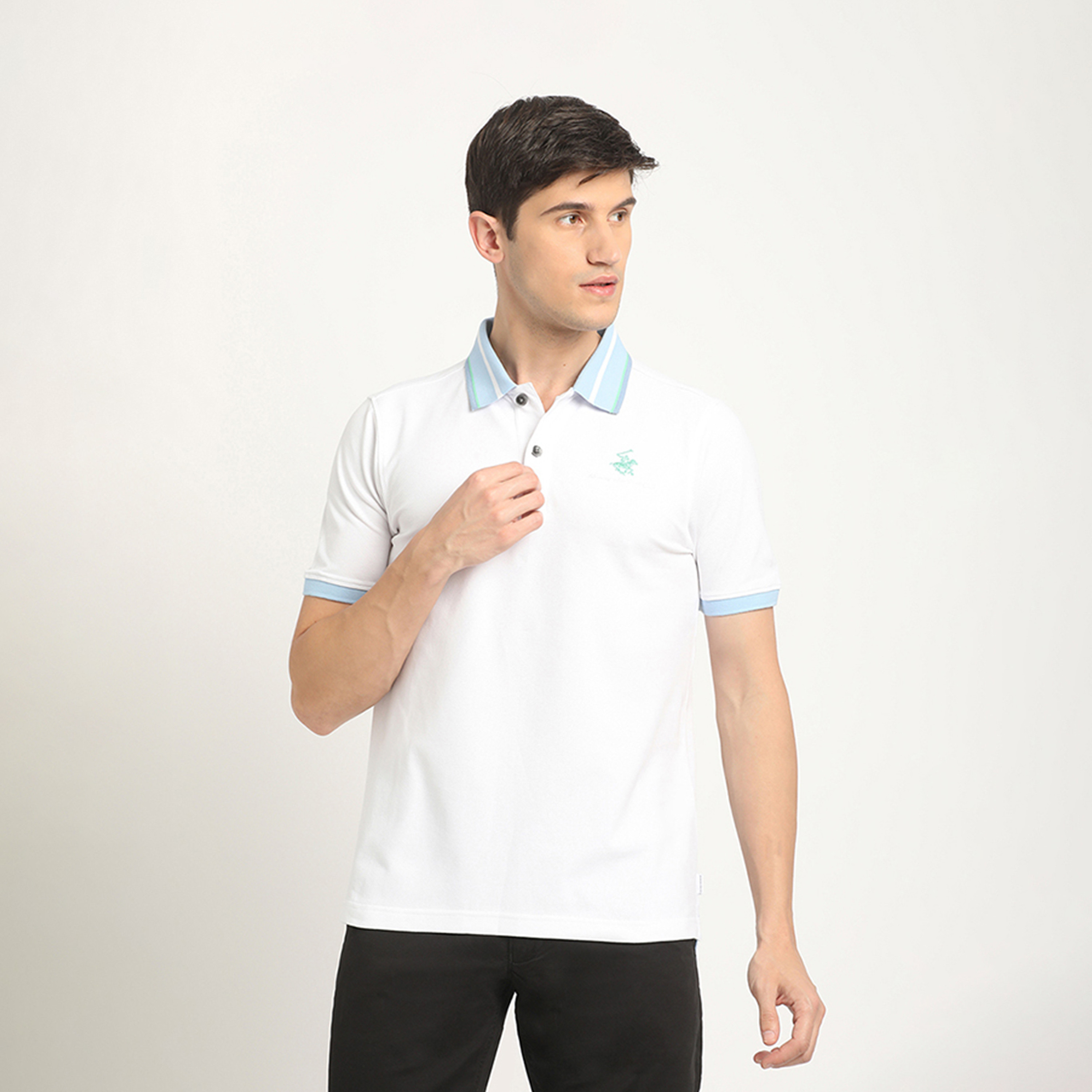 بيفرلي هيلز بولو كلوب- تي شيرت وياقة مطوية أكمام قصيرة وشعار بولو-men-clothing-tshirtsandpolos-polos-image-5