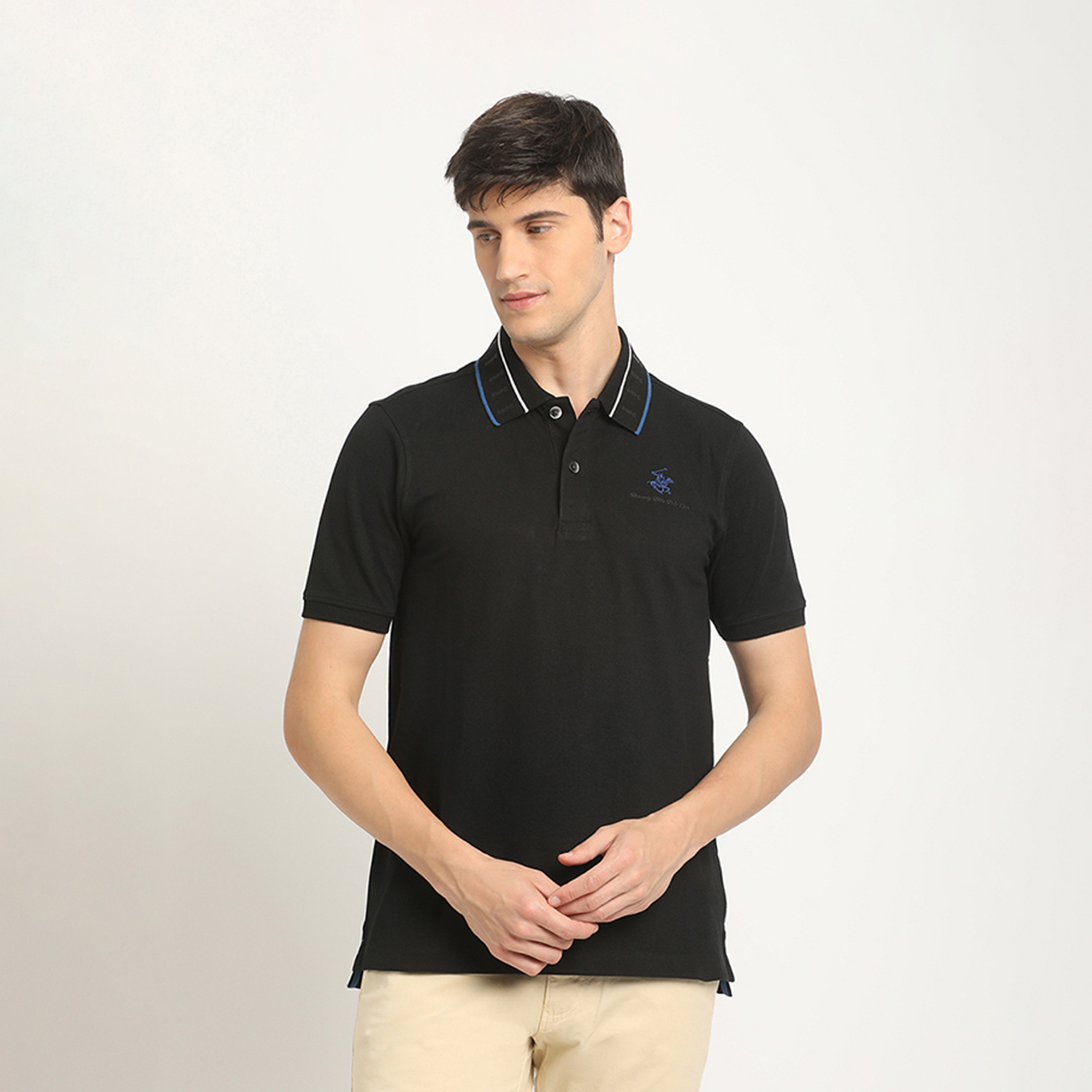 Beverly Hills Polo Club Logo Collared Short Sleeves Polo T-shirt-men-clothing-tshirtsandpolos-polos-image-1