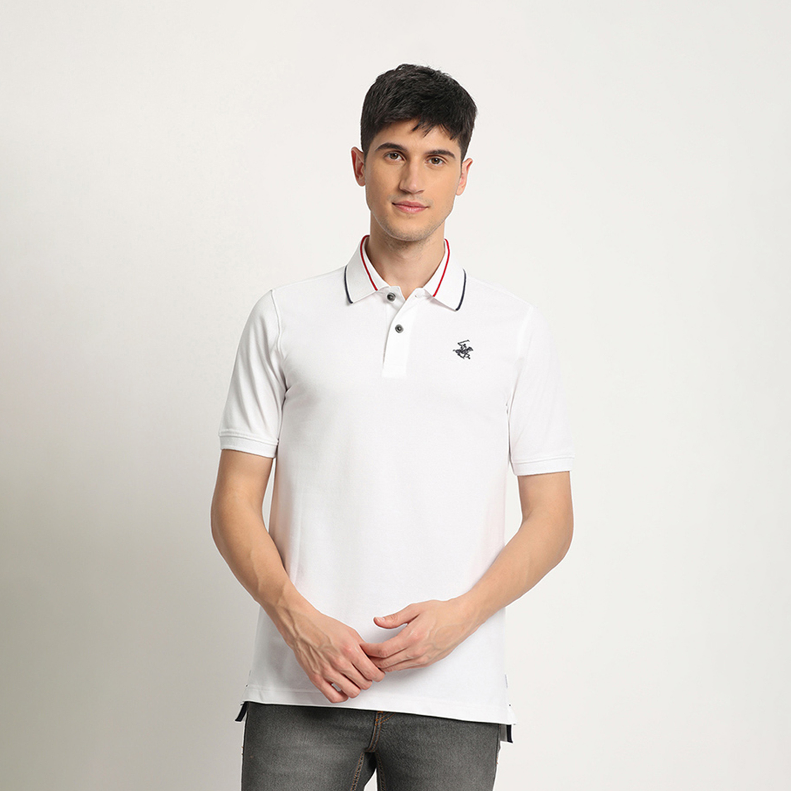 بيفرلي هيلز بولو كلوب- تي شيرت وياقة مطوية أكمام قصيرة وشعار بولو-men-clothing-tshirtsandpolos-polos-image-5