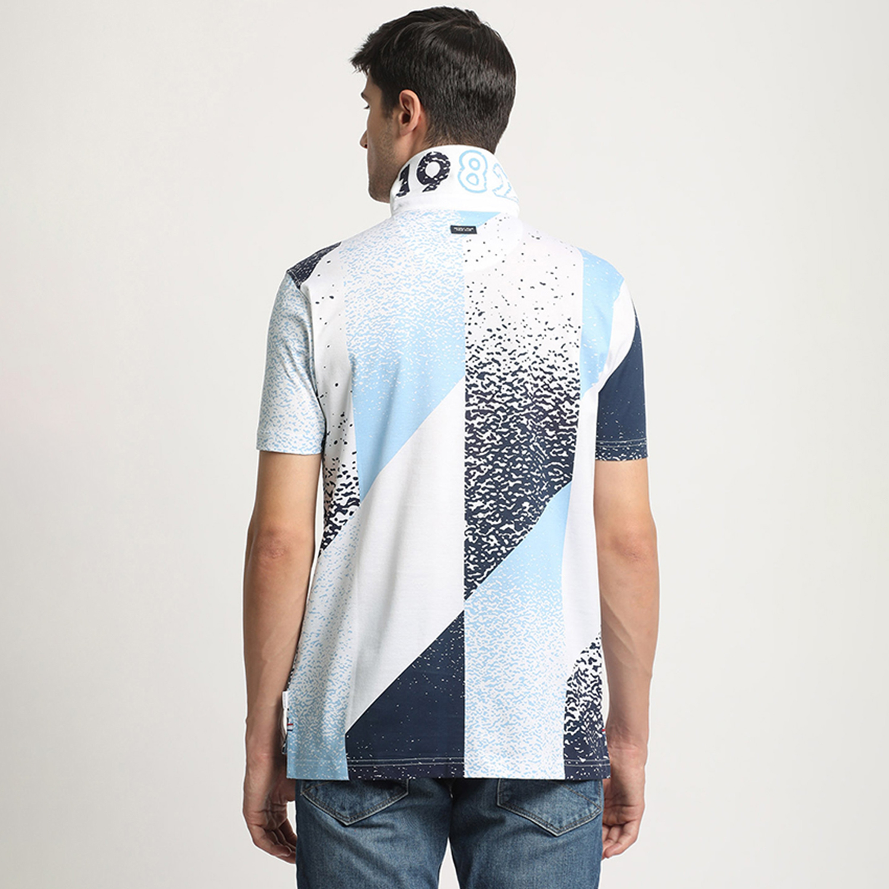 تي شيرت بولو من بيفرلي هيلز بولو كلوب وأكمام قصيرة مع كولور بلوك مع طبعات-men-clothing-tshirtsandpolos-polos-image-4