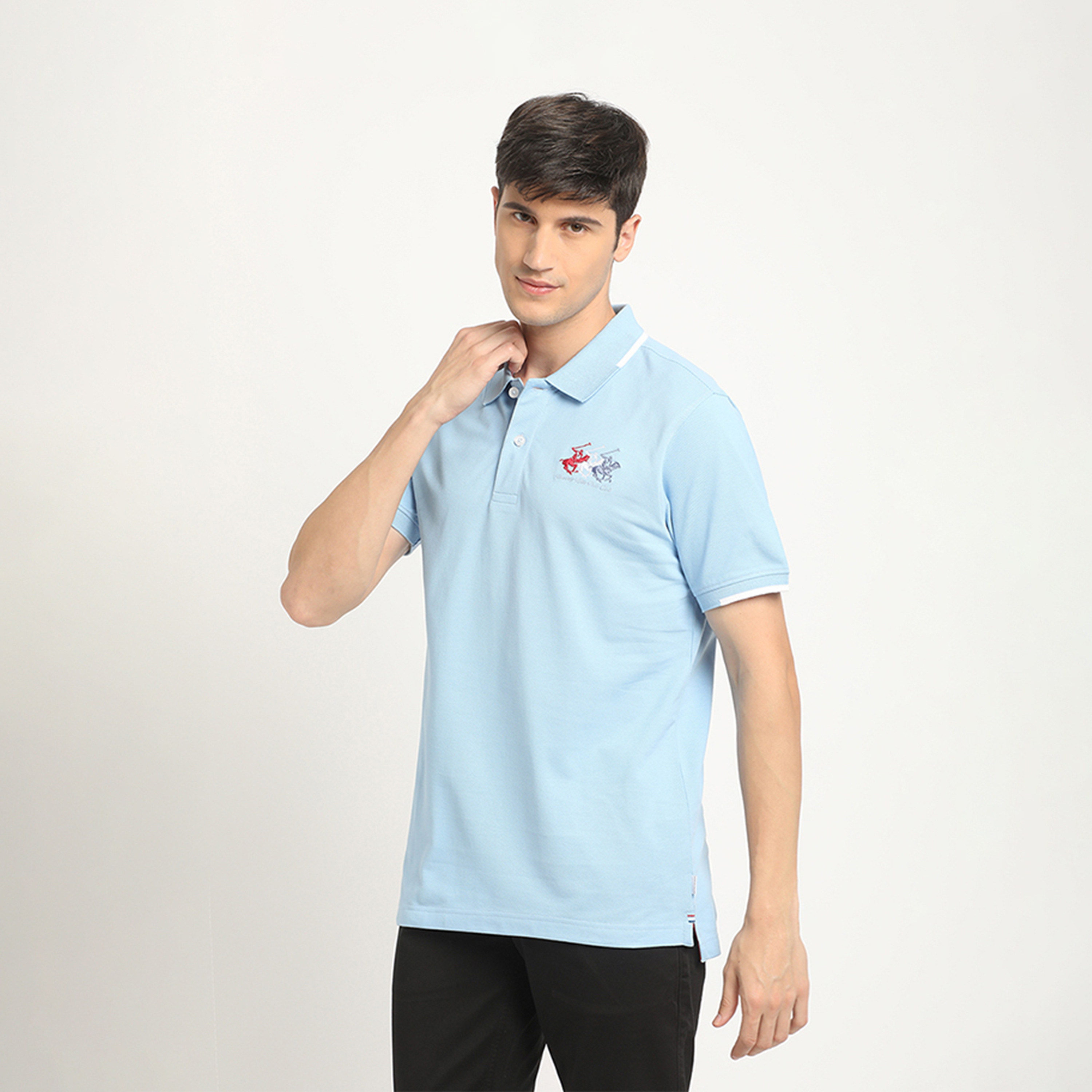 Beverly Hills Polo Club Logo Collared Short Sleeves Polo T-shirt-men-clothing-tshirtsandpolos-polos-image-2