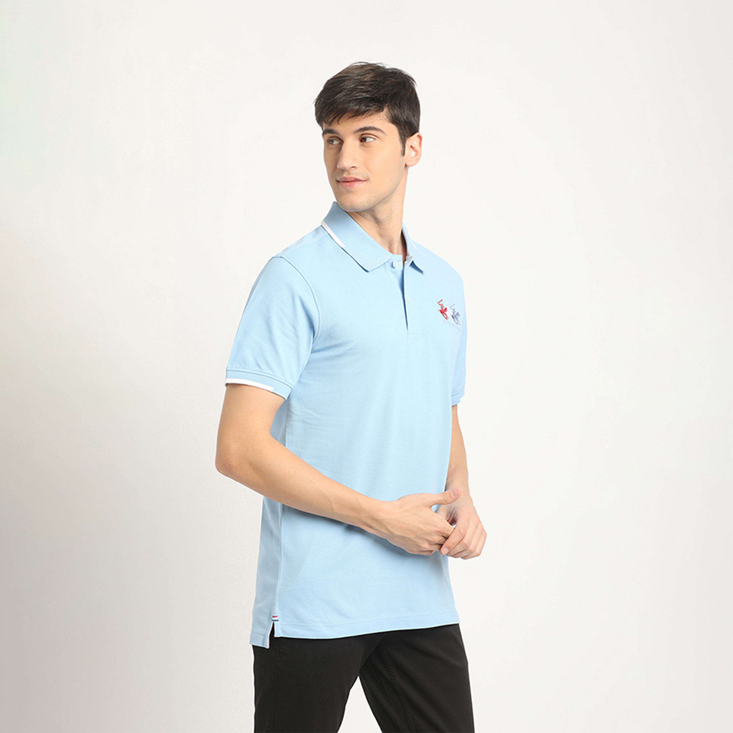 Beverly Hills Polo Club Logo Collared Short Sleeves Polo T-shirt-men-clothing-tshirtsandpolos-polos-image-3