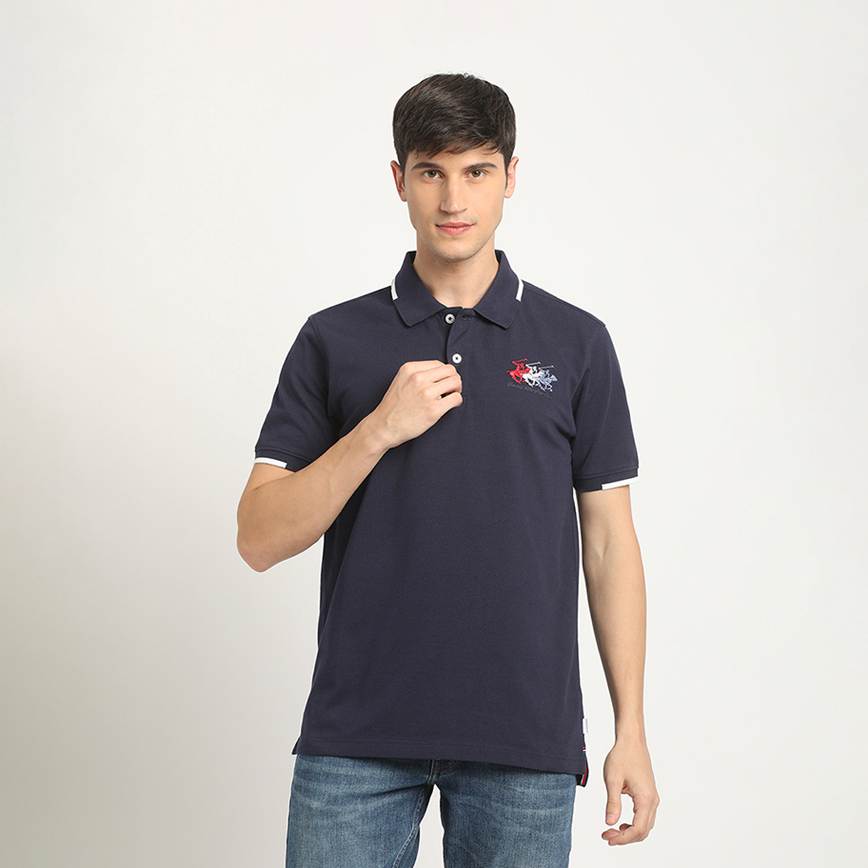 بيفرلي هيلز بولو كلوب- تي شيرت وياقة مطوية أكمام قصيرة وشعار بولو-men-clothing-tshirtsandpolos-polos-image-5