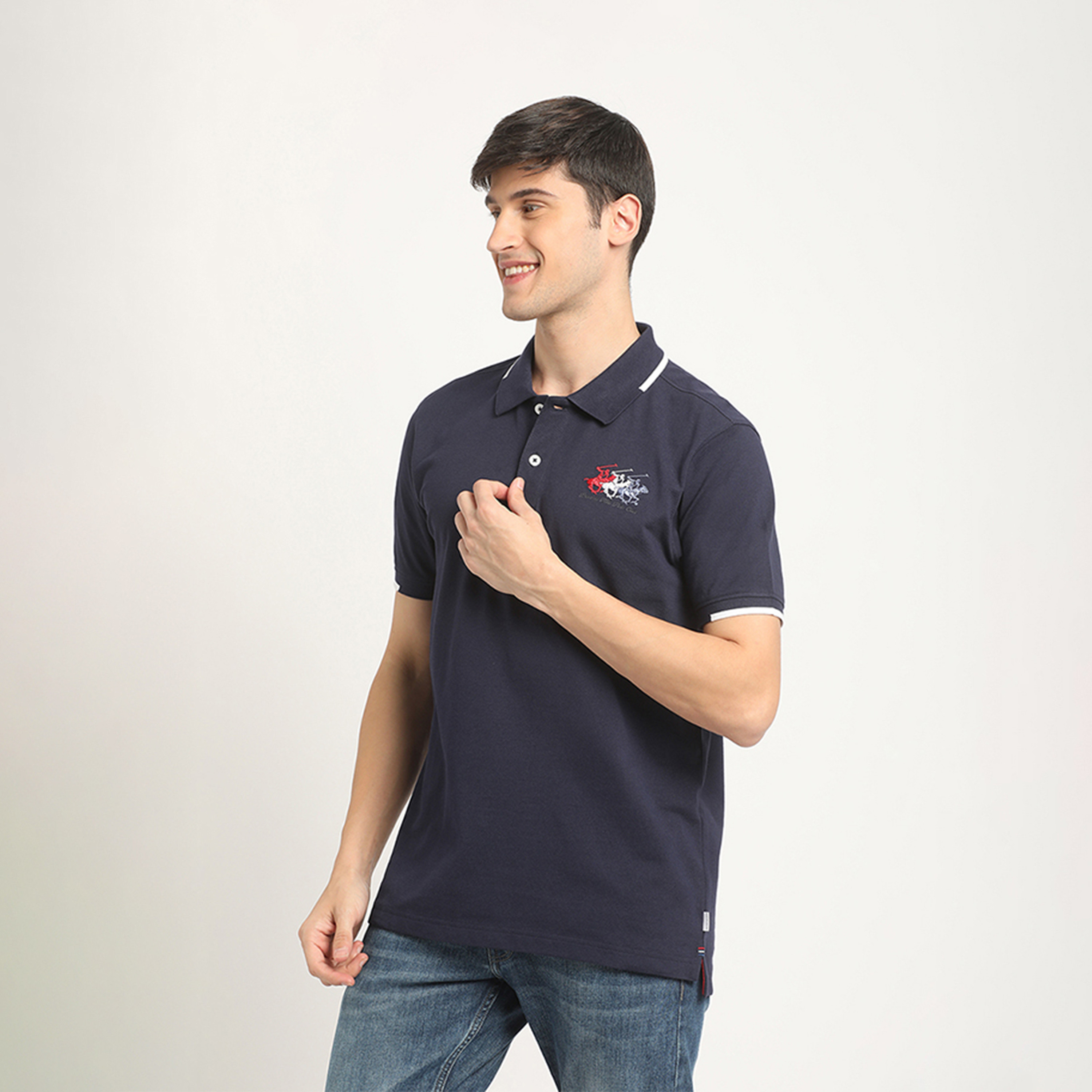 بيفرلي هيلز بولو كلوب- تي شيرت وياقة مطوية أكمام قصيرة وشعار بولو-men-clothing-tshirtsandpolos-polos-image-6