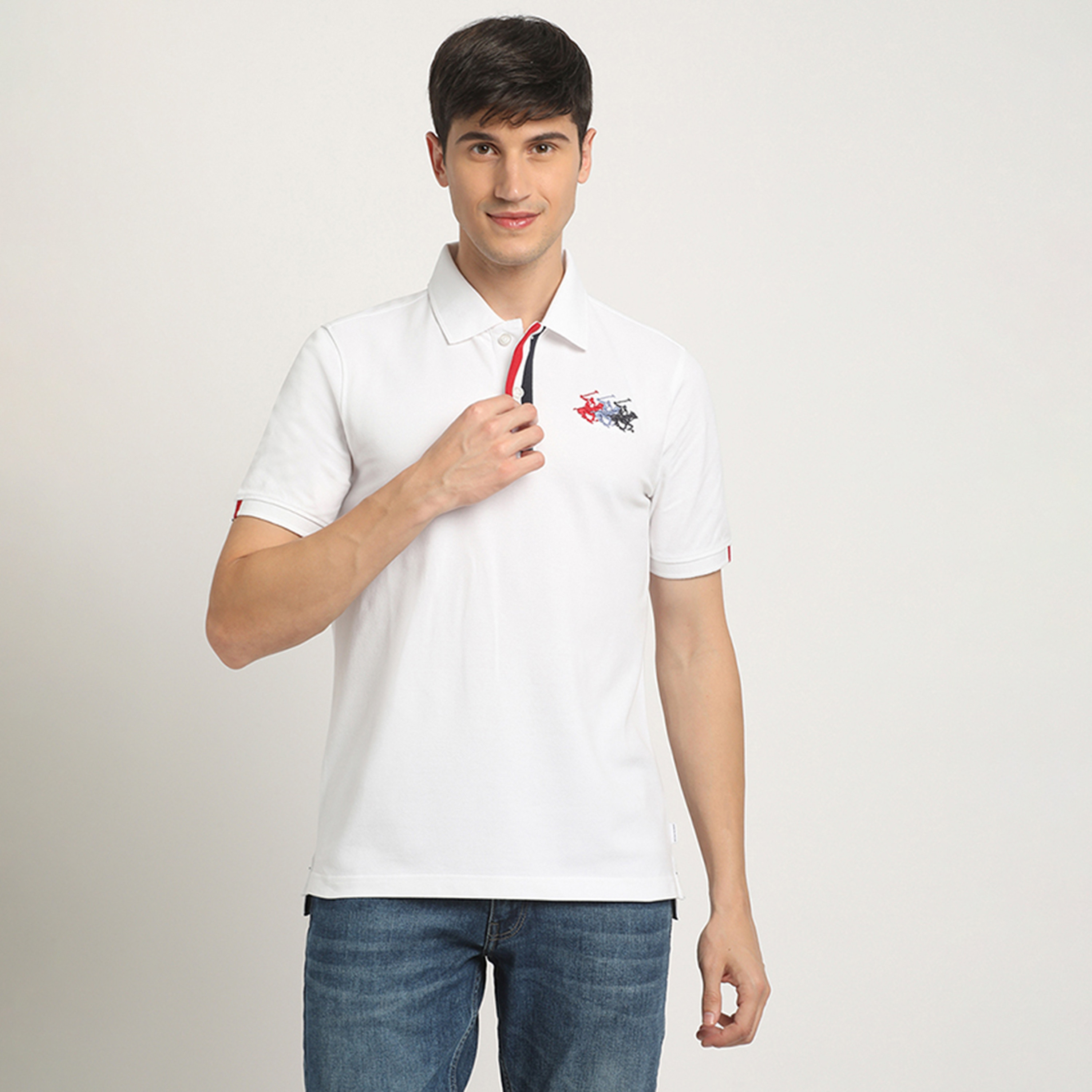 Beverly Hills Polo Club Logo Collared Short Sleeves Polo T-Shirt-men-clothing-tshirtsandpolos-polos-image-1