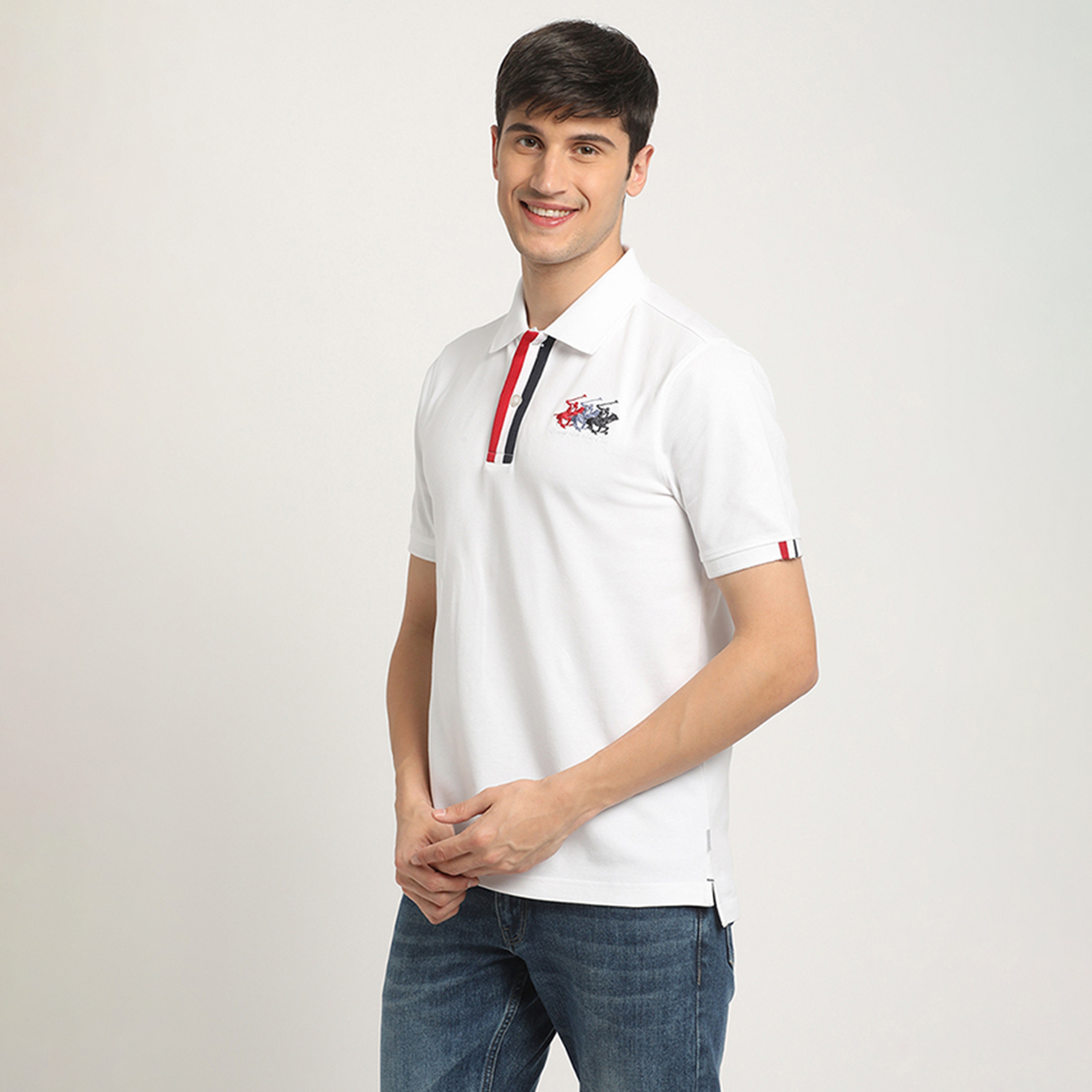 تي شيرت بولو من بيفرلي هيلز بولو كلوب بياقة وأكمام قصيرة مع شعار-men-clothing-tshirtsandpolos-polos-image-6