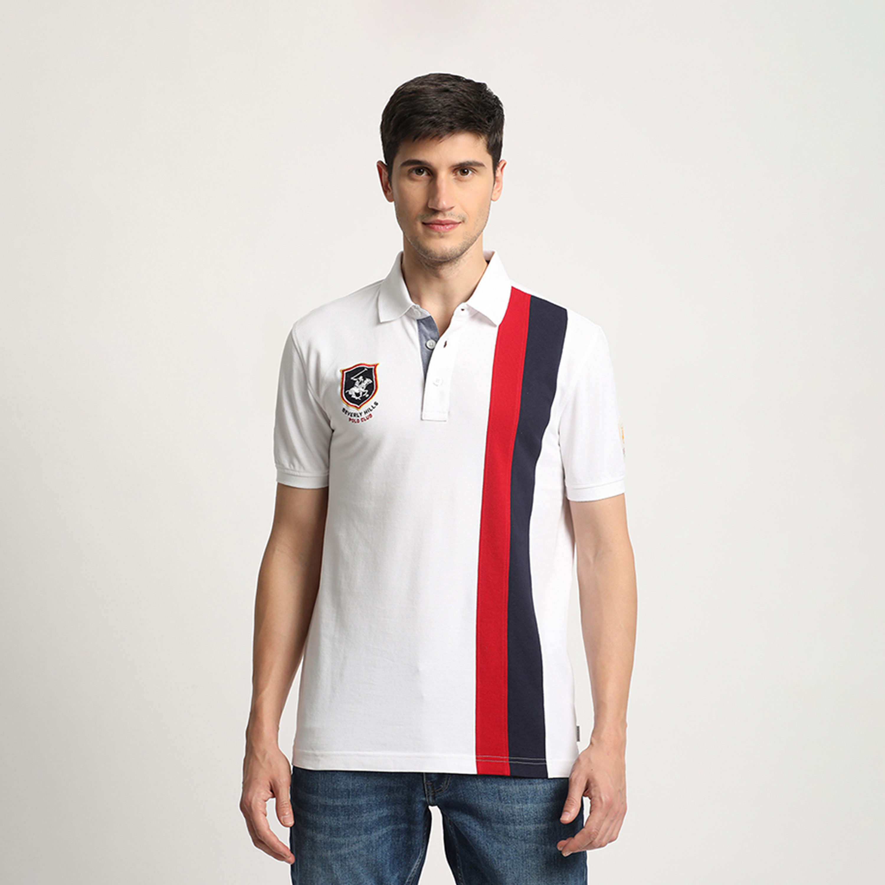 بيفرلي هيلز كلوب-  تي شيرت بولو رجالي بأكمام قصيرة وياقة وشعار-men-clothing-tshirtsandpolos-polos-image-1