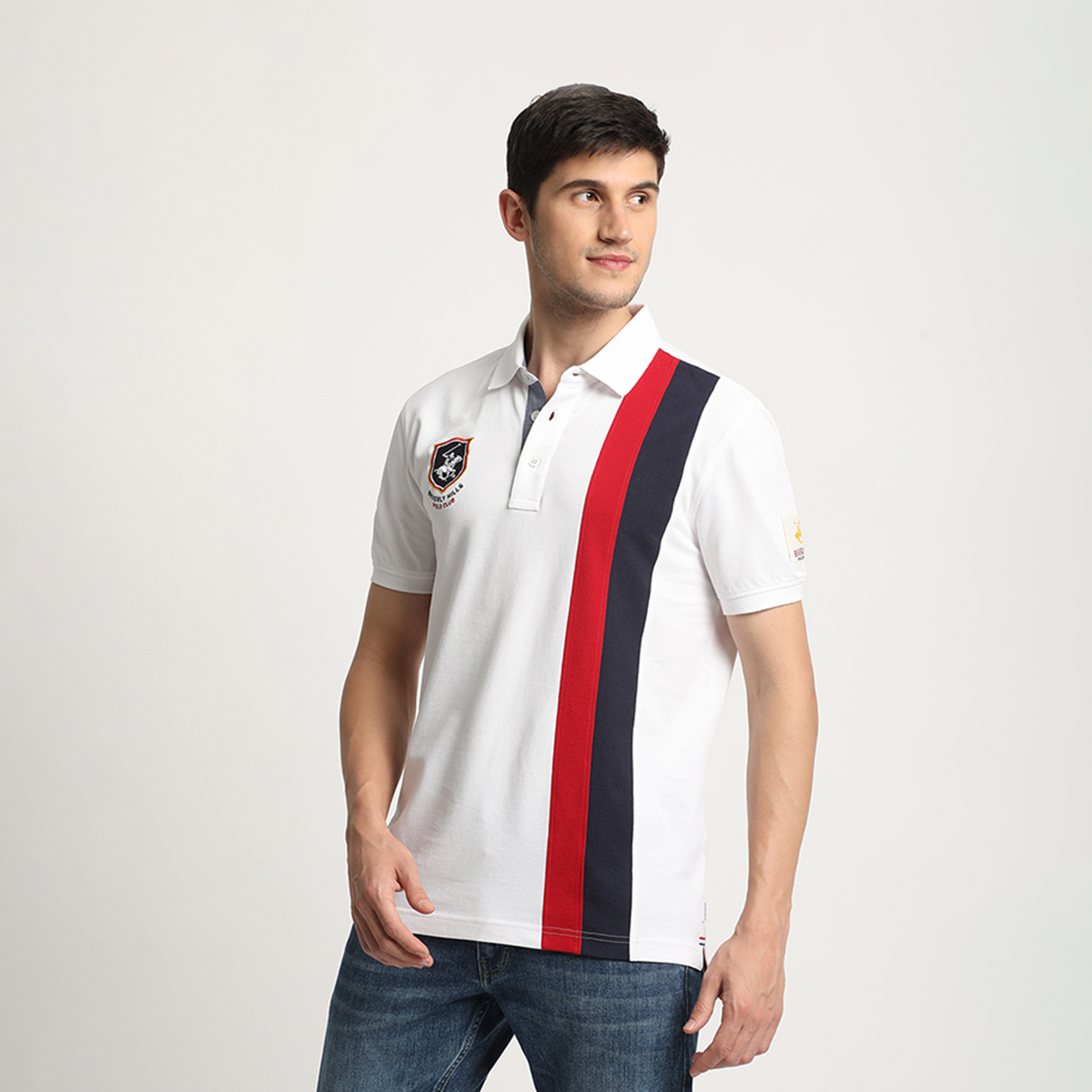 بيفرلي هيلز كلوب-  تي شيرت بولو رجالي بأكمام قصيرة وياقة وشعار-men-clothing-tshirtsandpolos-polos-image-2