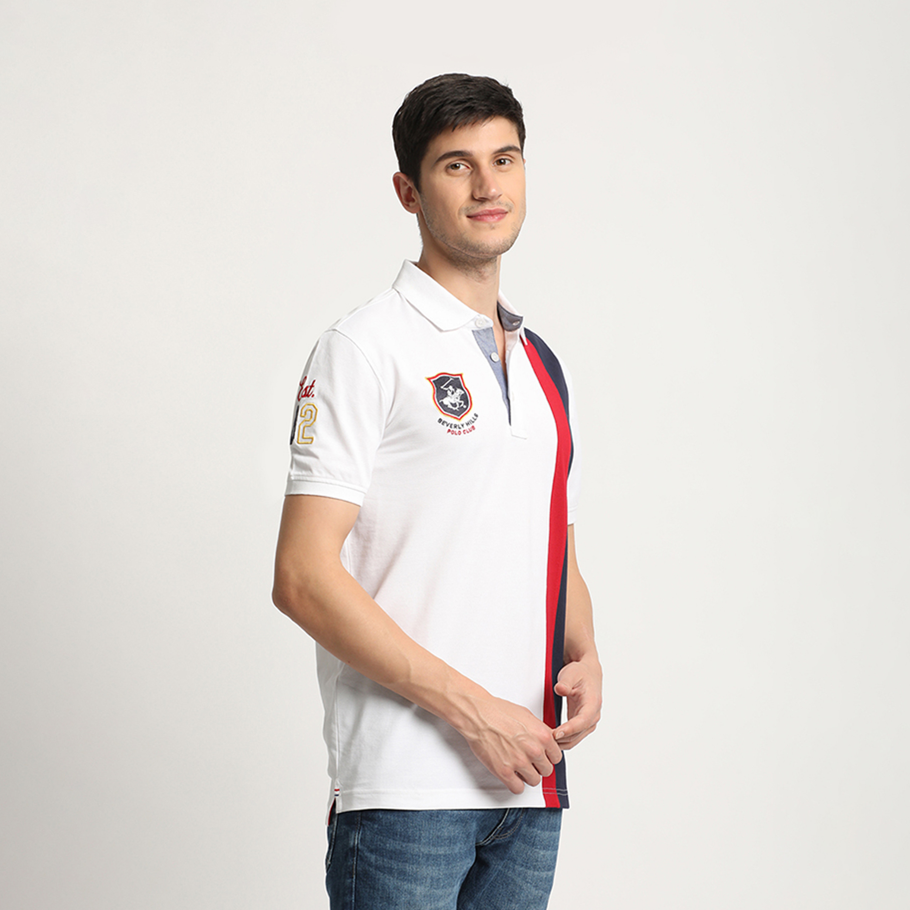 بيفرلي هيلز كلوب-  تي شيرت بولو رجالي بأكمام قصيرة وياقة وشعار-men-clothing-tshirtsandpolos-polos-image-3