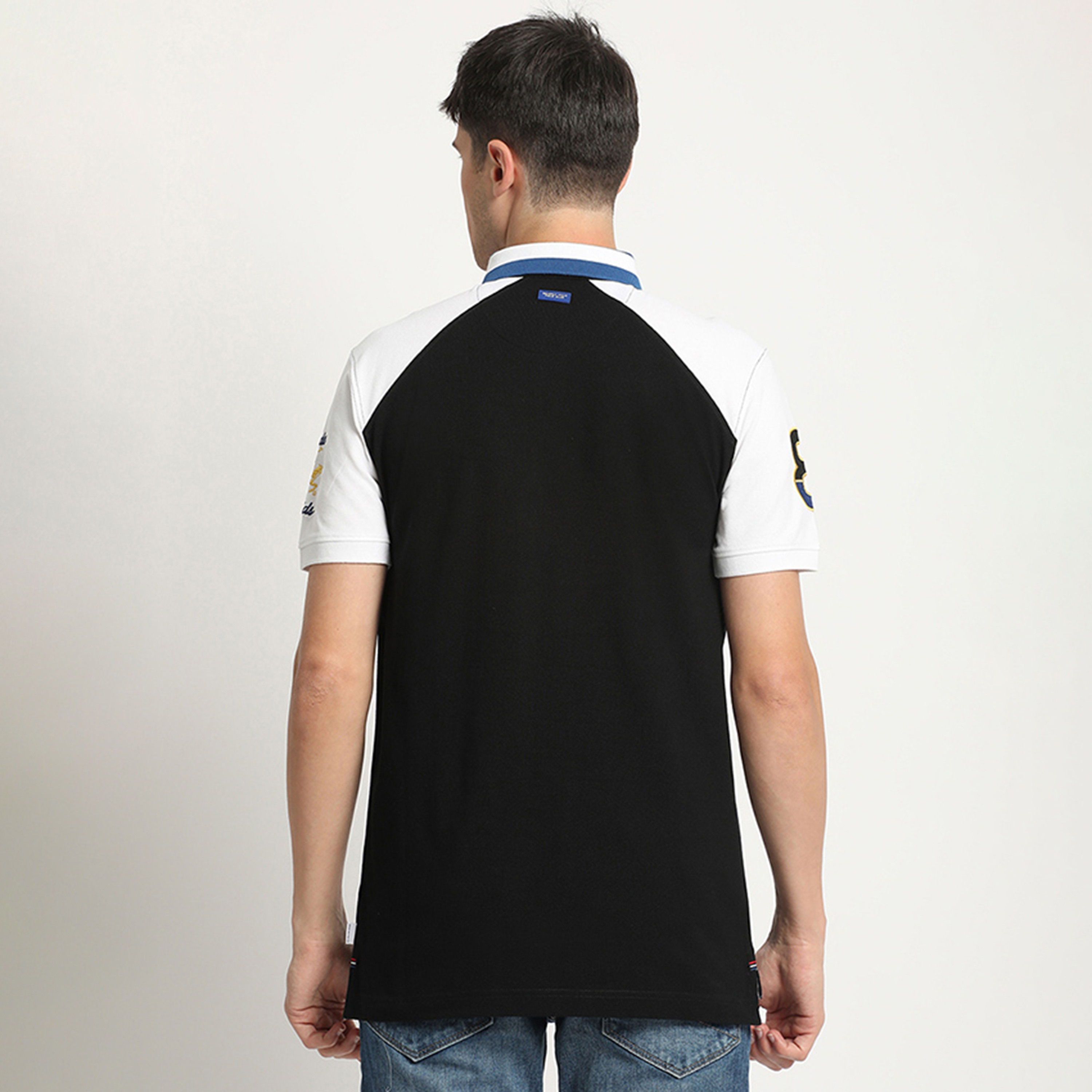 تي شيرت بولو من بيفرلي هيلز بولو كلوب وأكمام قصيرة مع كولور بلوك-men-clothing-tshirtsandpolos-polos-image-8