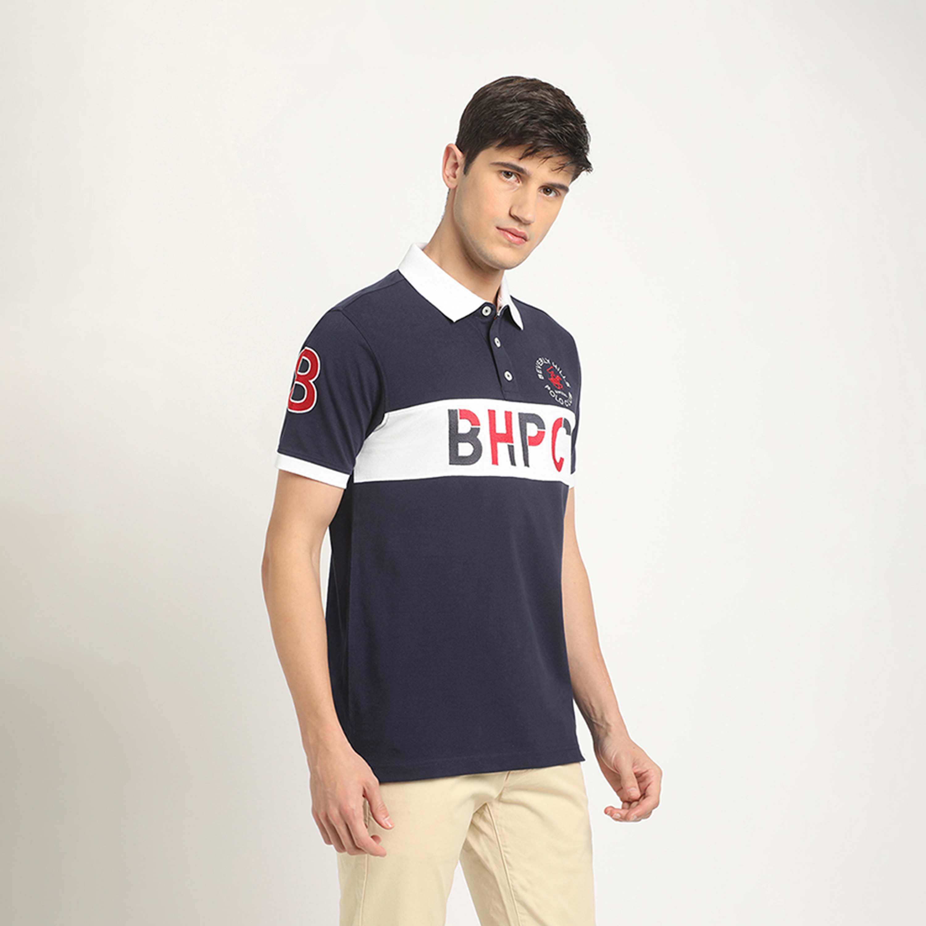 بيفرلي هيلز بولو كلوب- تي شيرت وياقة مطوية أكمام قصيرة وشعار بولو-men-clothing-tshirtsandpolos-polos-image-3