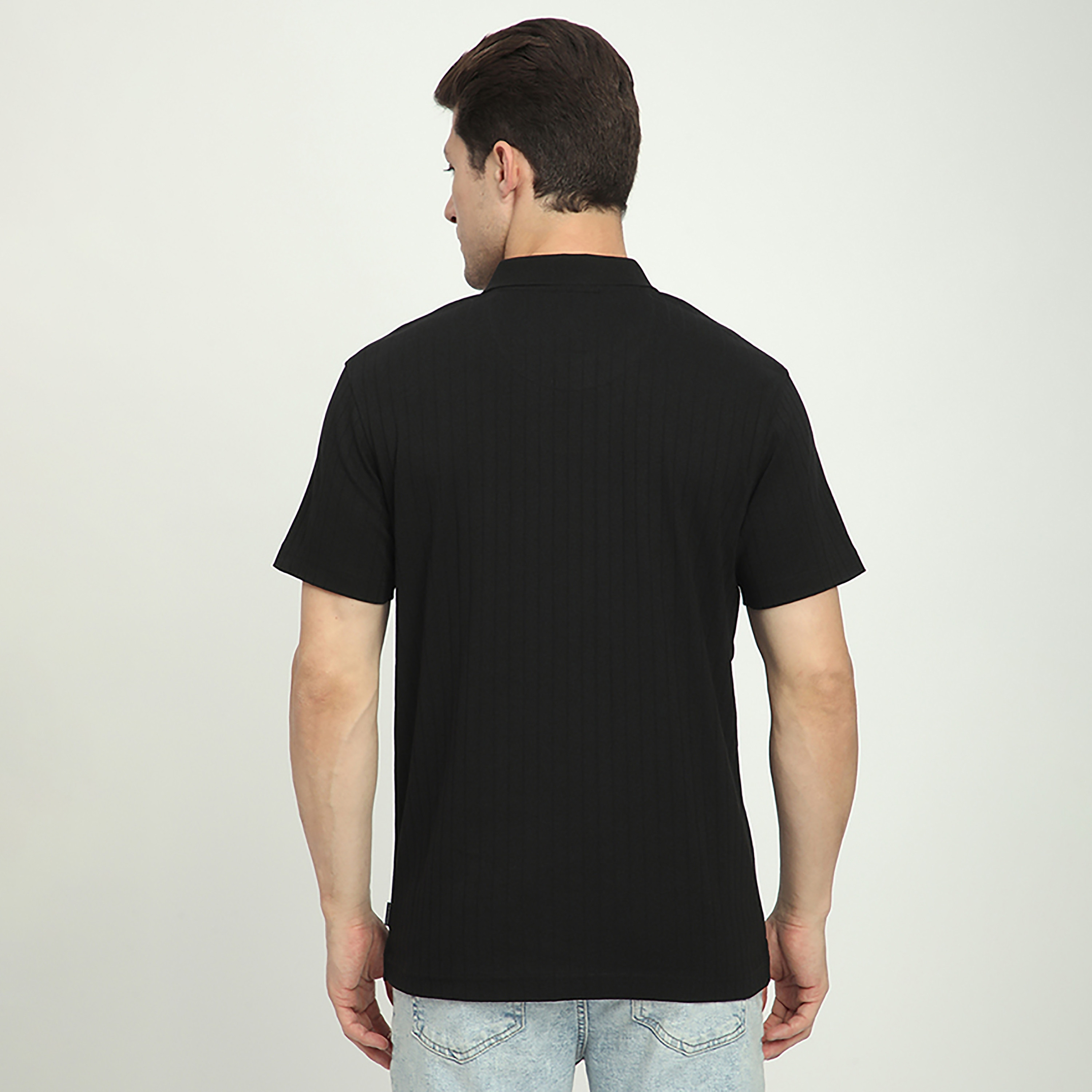 تي شيرت بولو رجالي بأكمام قصيرة وياقة جوني مضلعة من بيفرلي هيلز بولو كلوب-men-clothing-tshirtsandpolos-polos-image-4