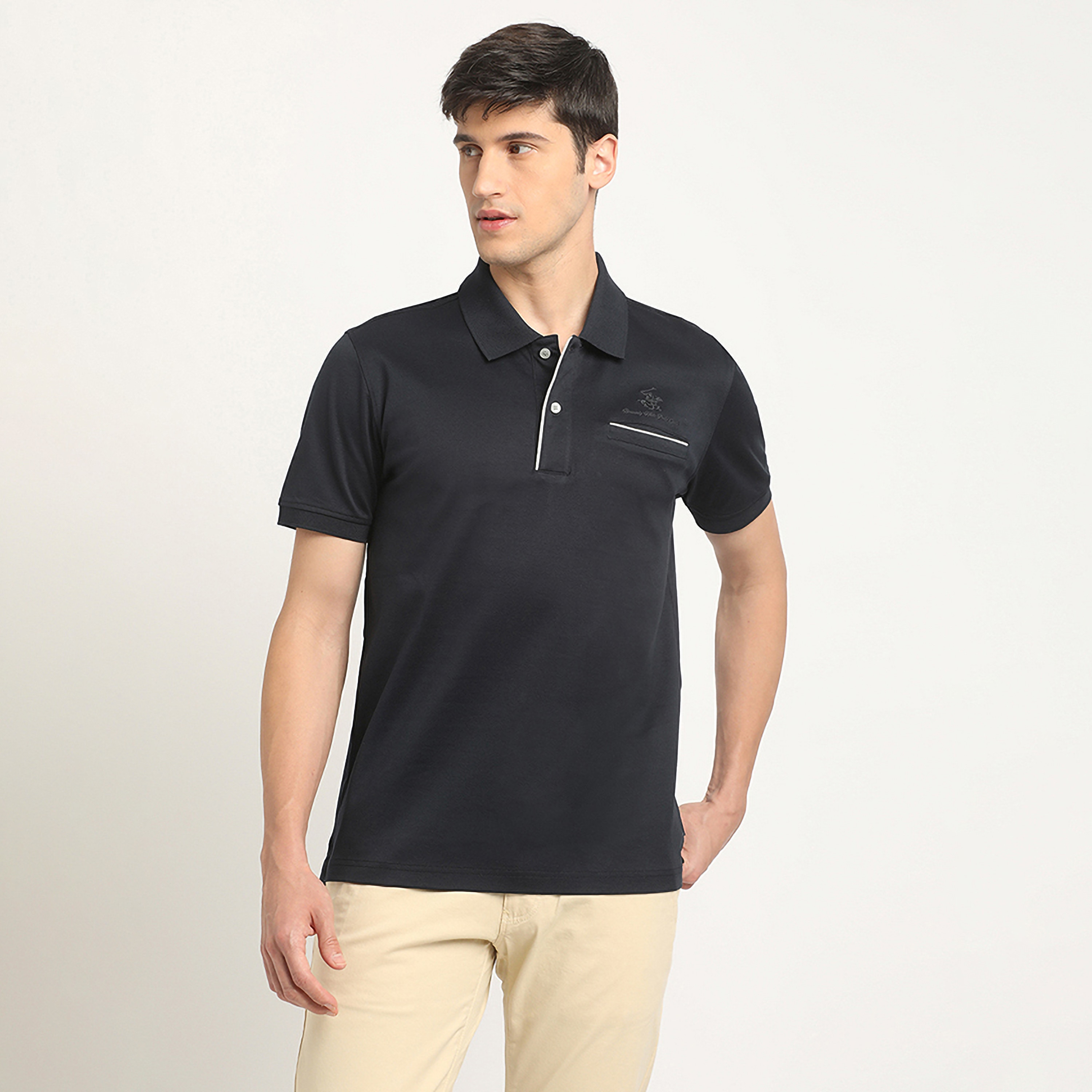 Beverly Hills Polo Club Logo Collared Short Sleeves Polo T-Shirt-men-clothing-tshirtsandpolos-polos-image-1