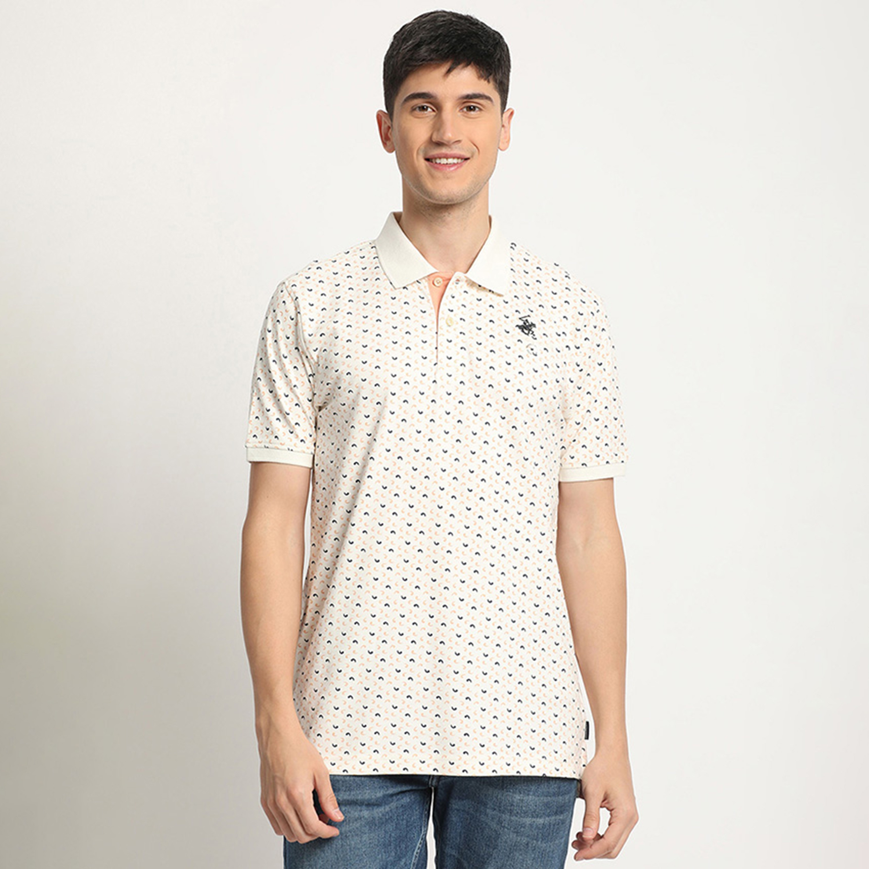 Beverly Hills Polo Club All Over Print Short Sleeves Polo T-Shirt-men-clothing-tshirtsandpolos-polos-image-1