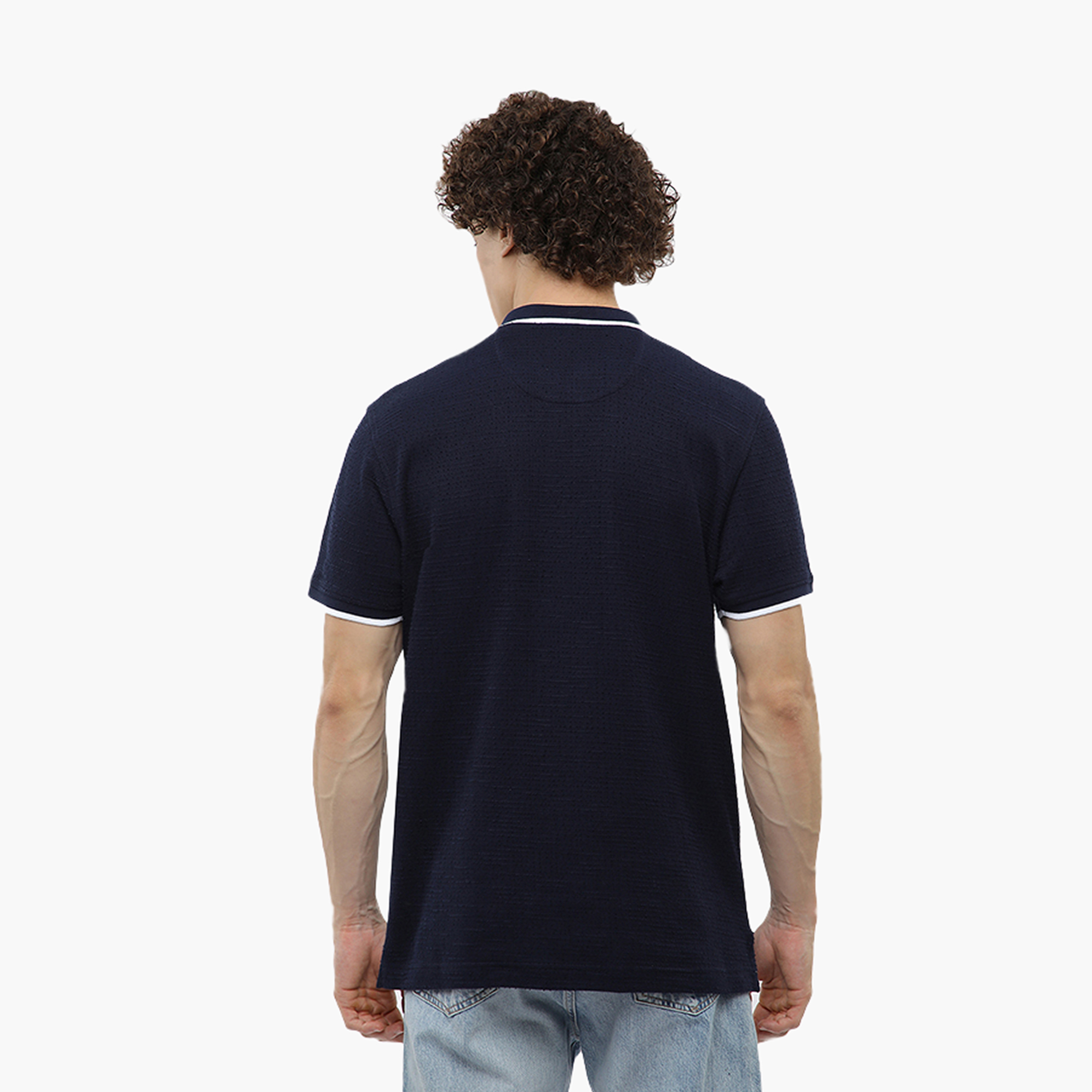 تي شيرت بولو رجالي سادة بأكمام قصيرة وياقة من بيفرلي هيلز بولو كلوب-men-clothing-tshirtsandpolos-polos-image-4