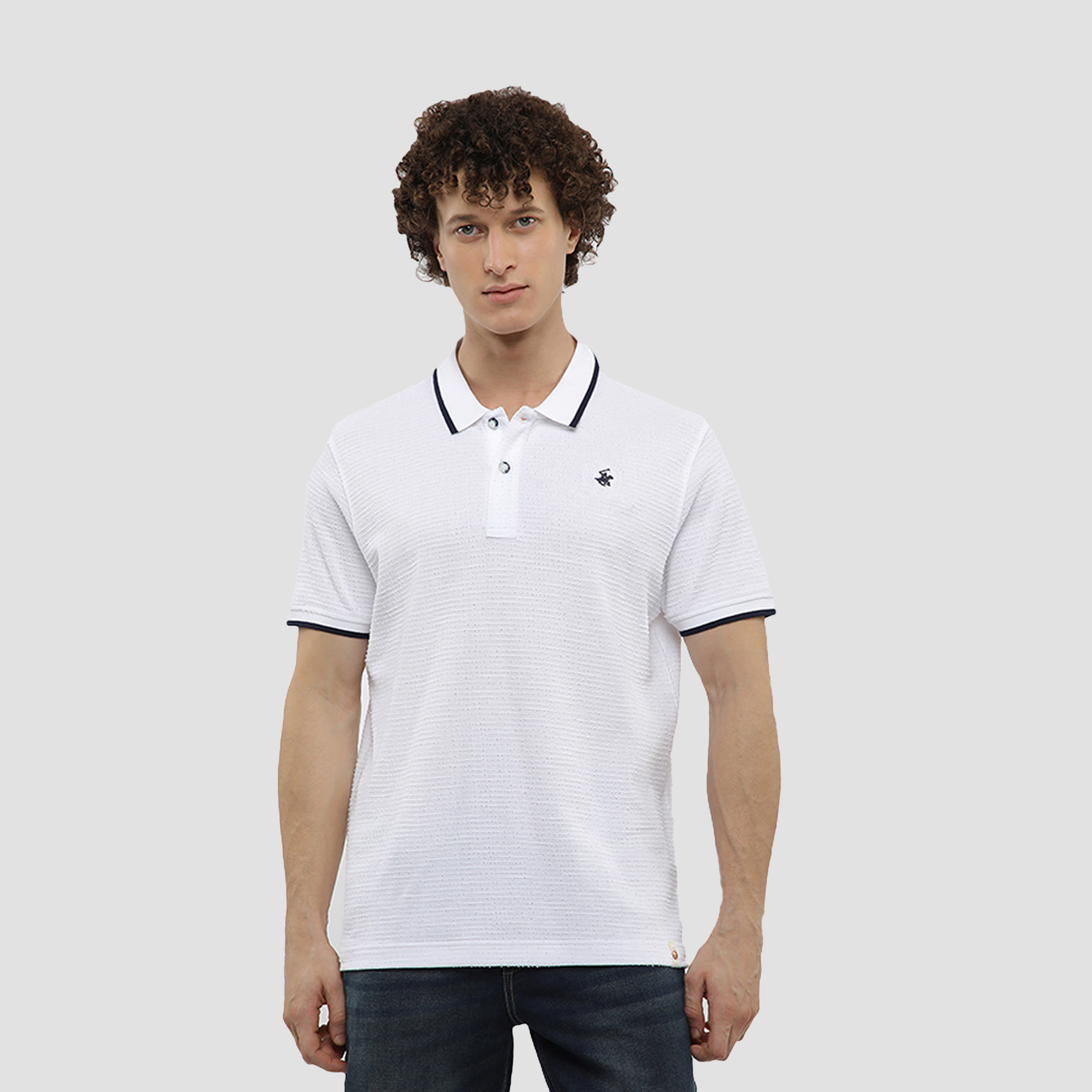 Beverly Hills Polo Club Plain Collared Short Sleeves Men's Polo T-Shirt-men-clothing-tshirtsandpolos-polos-image-1