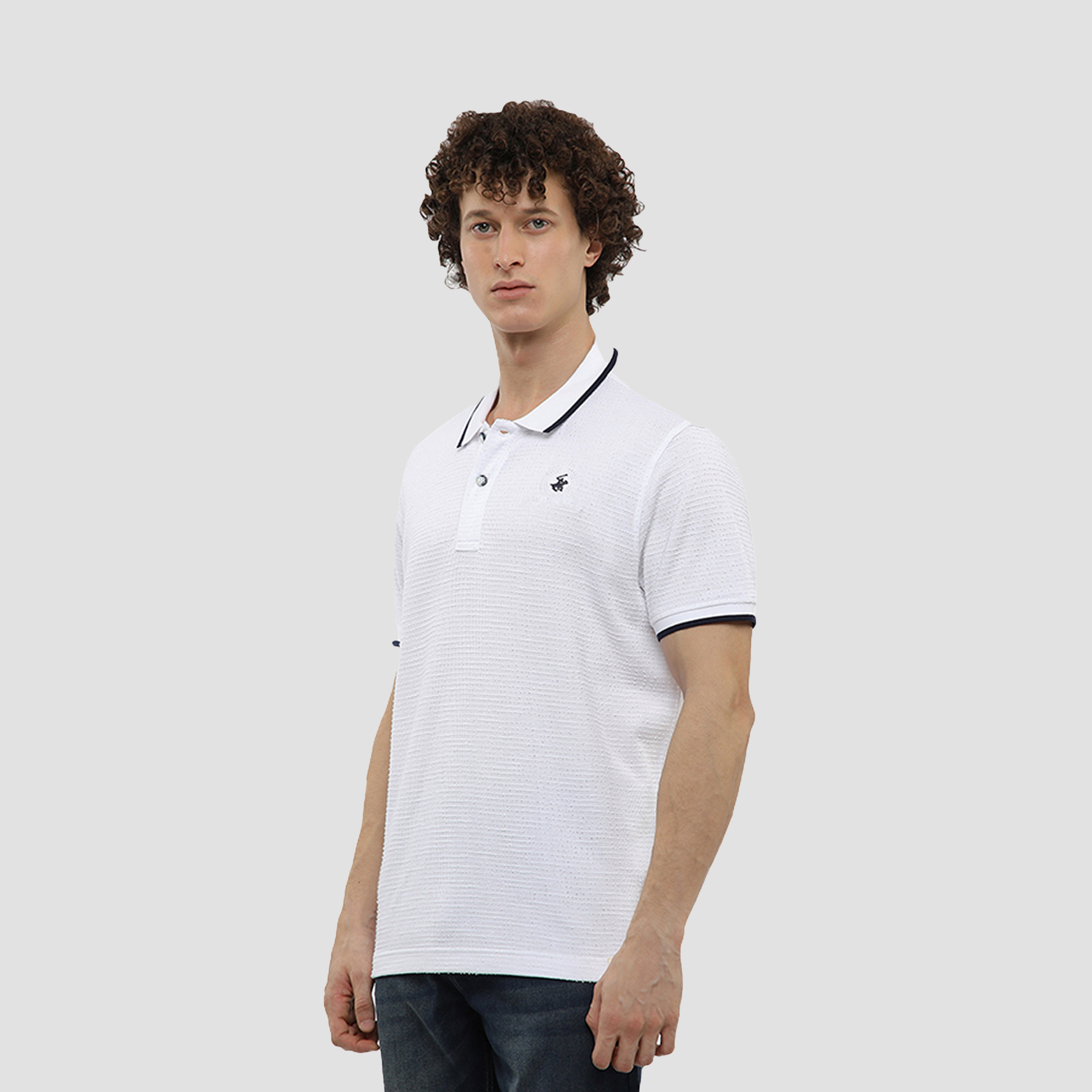 Beverly Hills Polo Club Plain Collared Short Sleeves Men's Polo T-Shirt-men-clothing-tshirtsandpolos-polos-image-2
