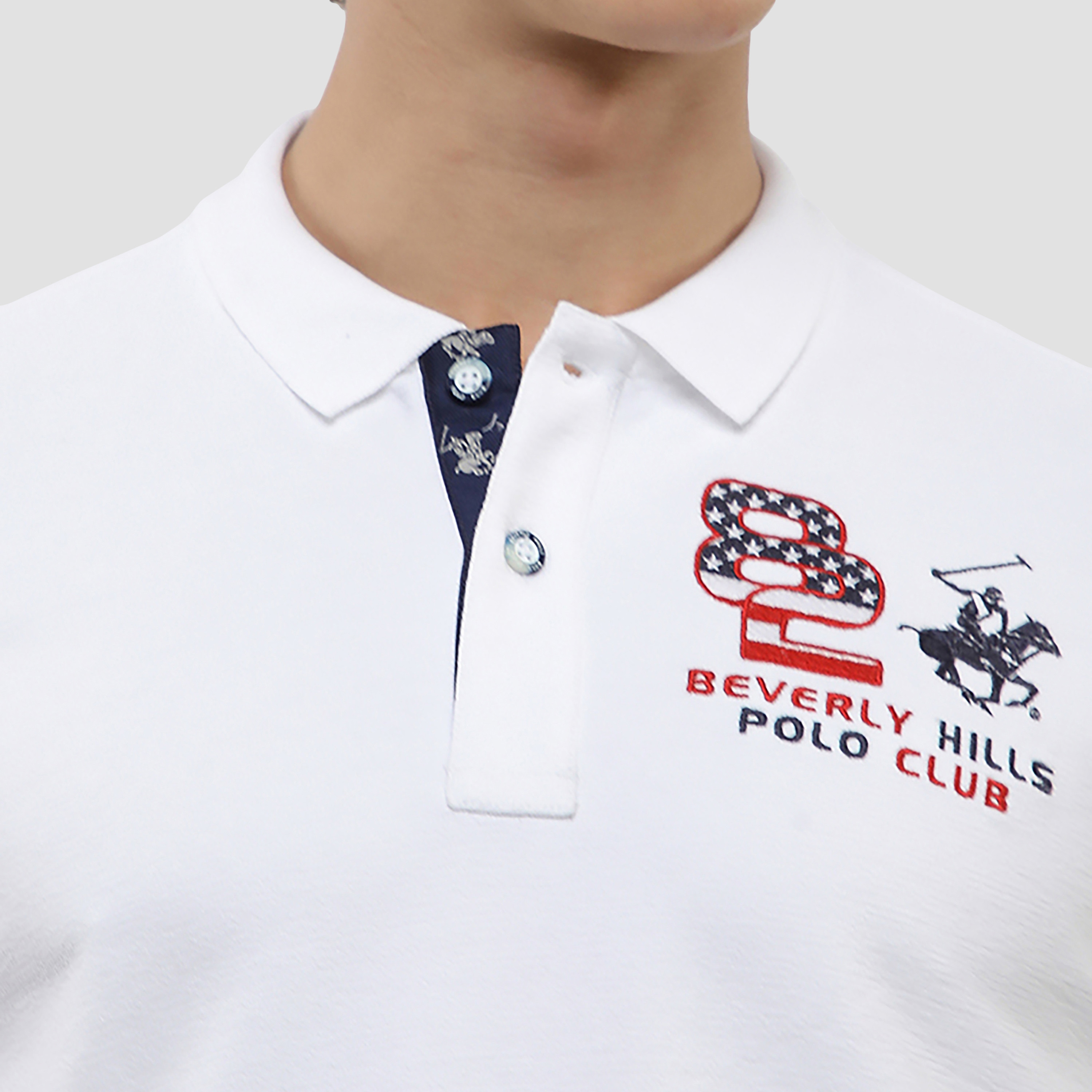 تي شيرت بولو رجالي بأكمام قصيرة وياقة مطرزة بشعار من بيفرلي هيلز بولو كلوب-men-clothing-tshirtsandpolos-polos-image-10