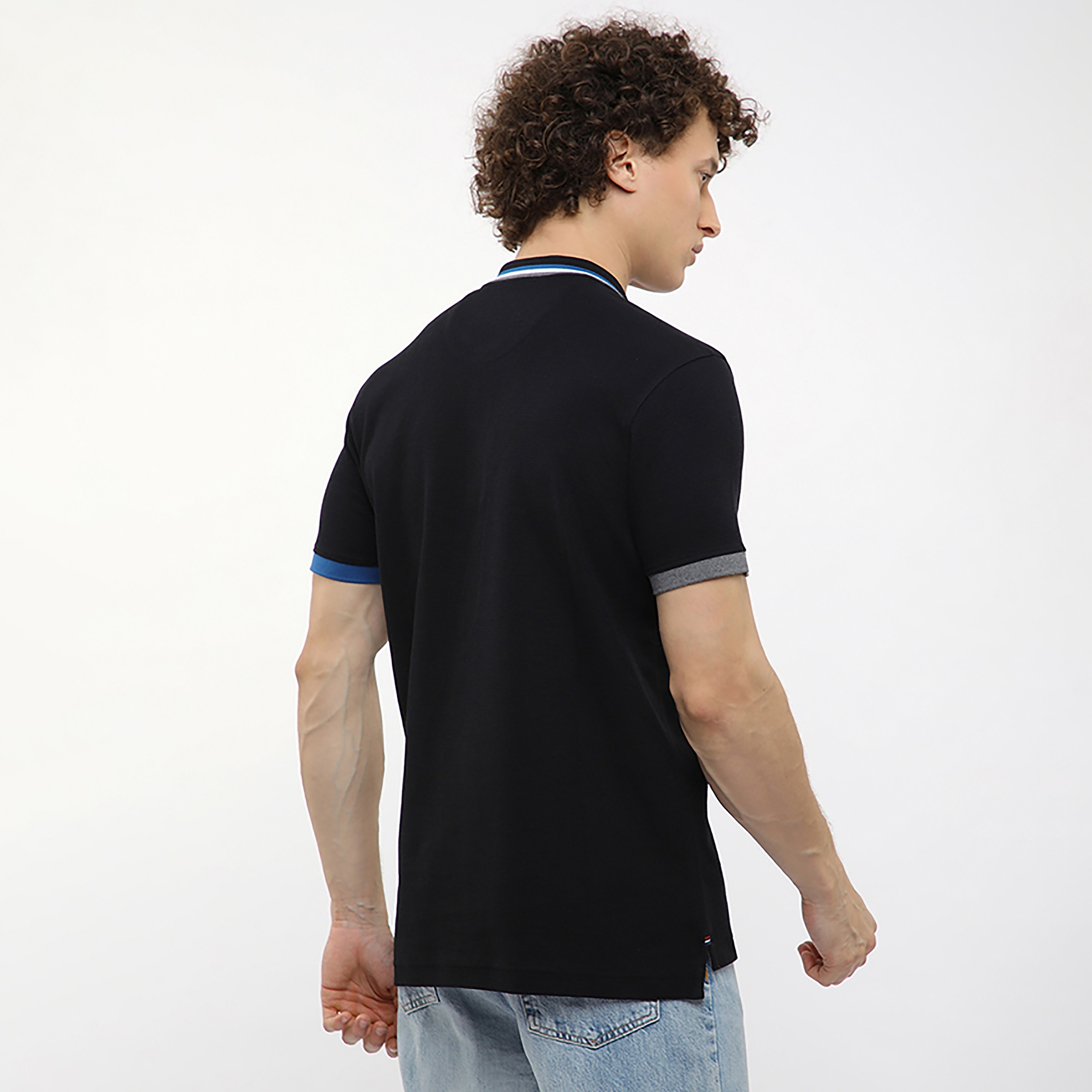 تي شيرت بولو رجالي سادة بأكمام قصيرة وياقة من بيفرلي هيلز بولو كلوب-men-clothing-tshirtsandpolos-polos-image-4