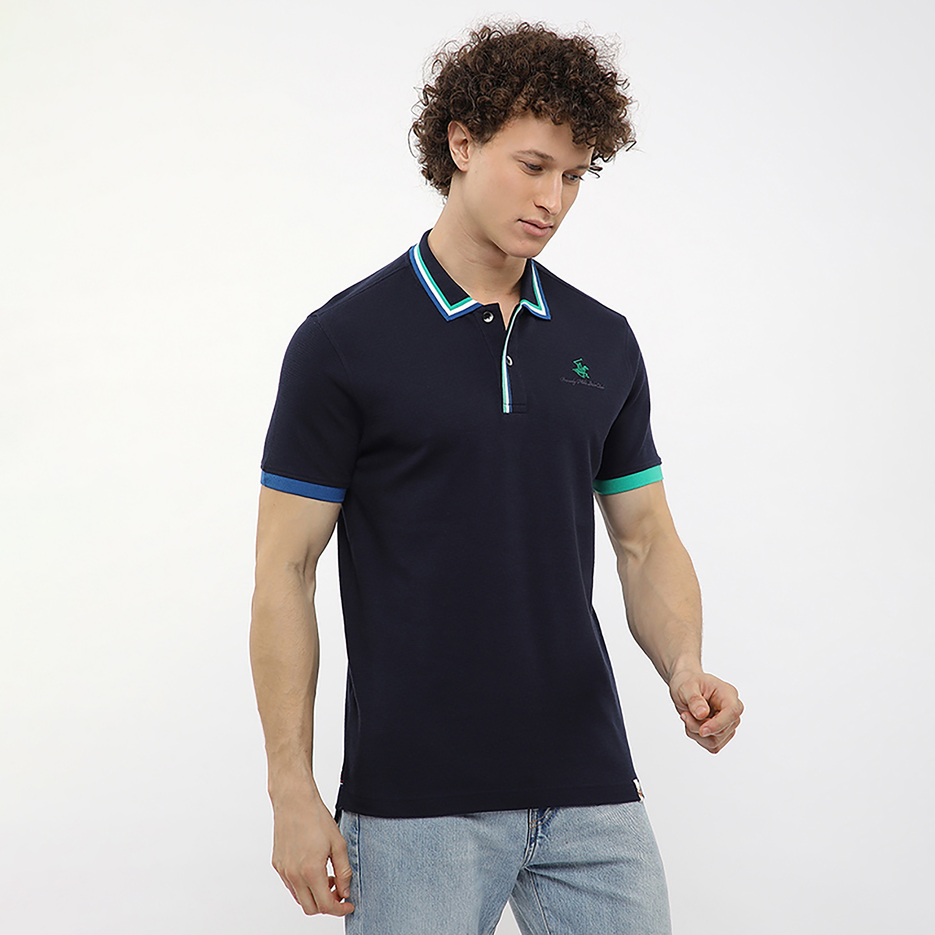 Beverly Hills Polo Club Plain Collared Short Sleeves Men's Polo T-Shirt-men-clothing-tshirtsandpolos-polos-image-3