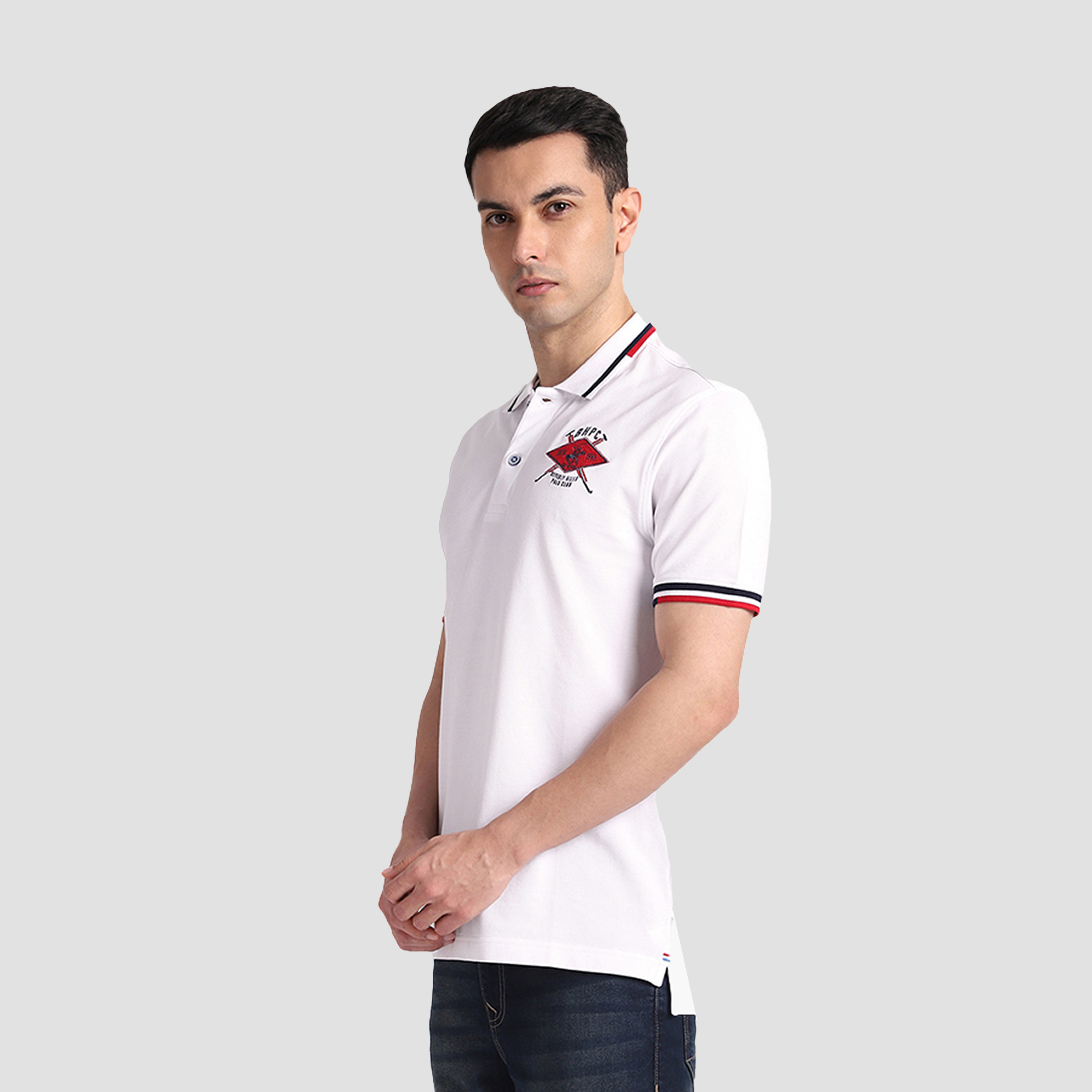 تي شيرت بولو رجالي سادة بأكمام قصيرة وياقة من بيفرلي هيلز بولو كلوب-men-clothing-tshirtsandpolos-polos-image-6
