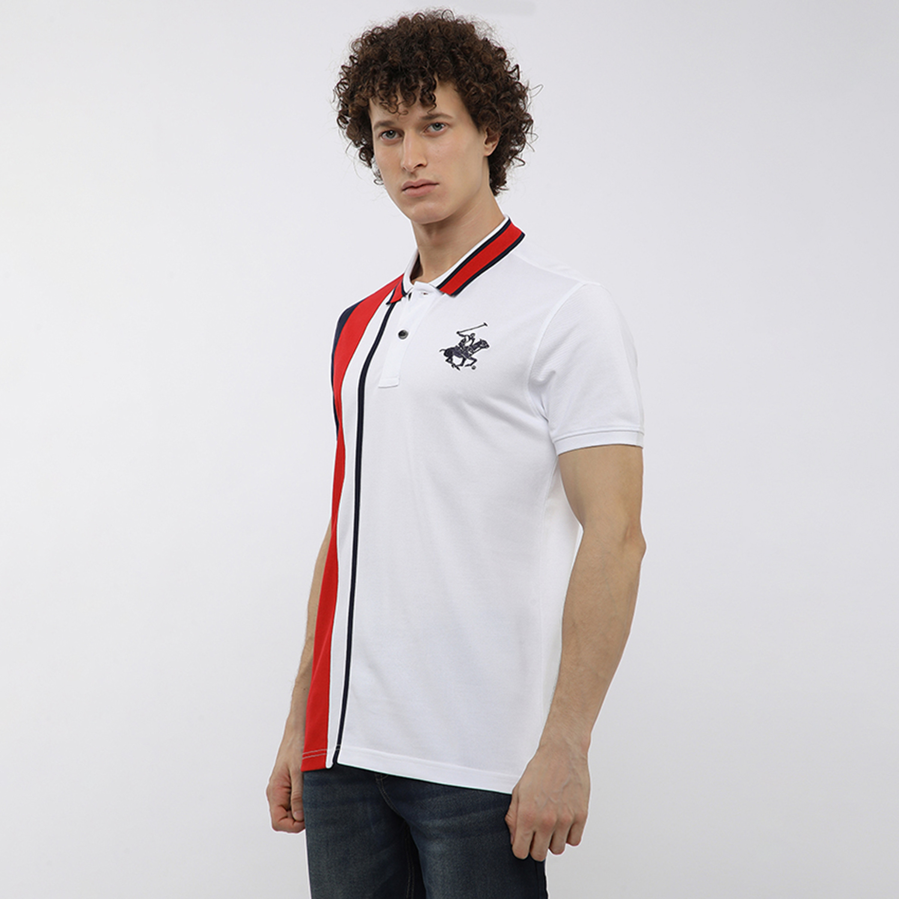 Beverly Hills Polo Club Striped Collared Short Sleeves Men's Polo T-Shirt-men-clothing-tshirtsandpolos-polos-image-6
