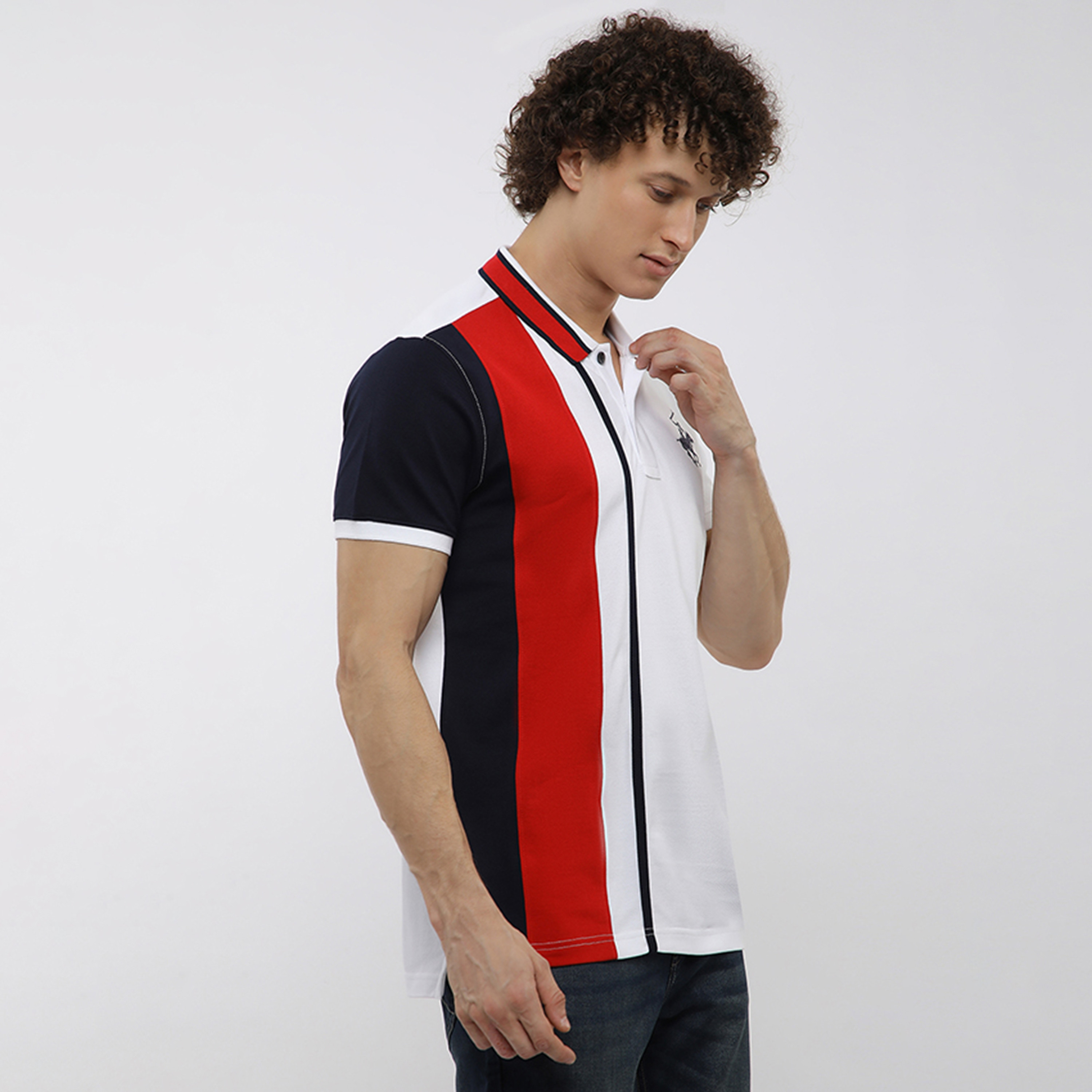 Beverly Hills Polo Club Striped Collared Short Sleeves Men's Polo T-Shirt-men-clothing-tshirtsandpolos-polos-image-7