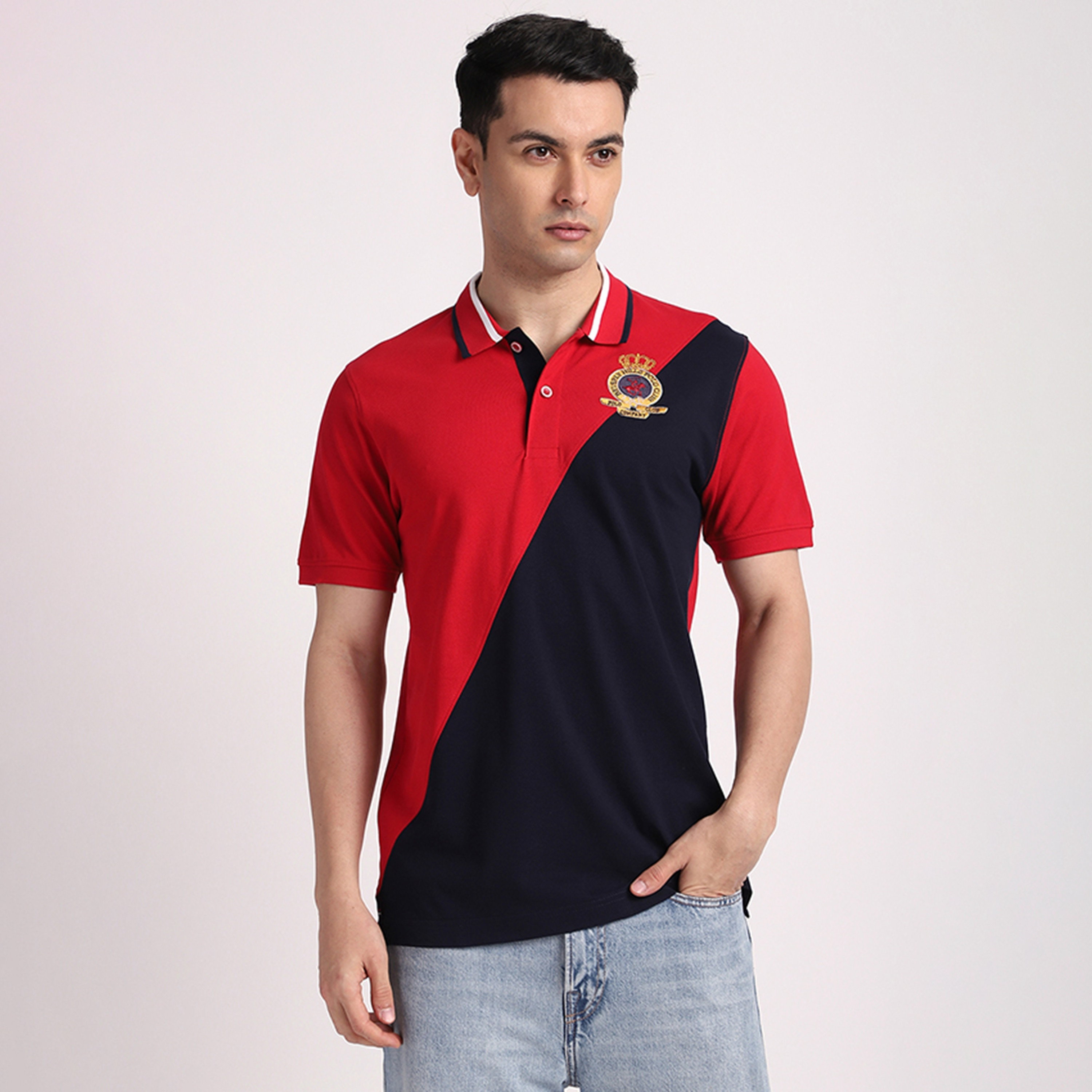 تي شيرت بولو رجالي بأكمام قصيرة وياقة بألوان متعددة من بيفرلي هيلز بولو كلوب-men-clothing-tshirtsandpolos-polos-image-1