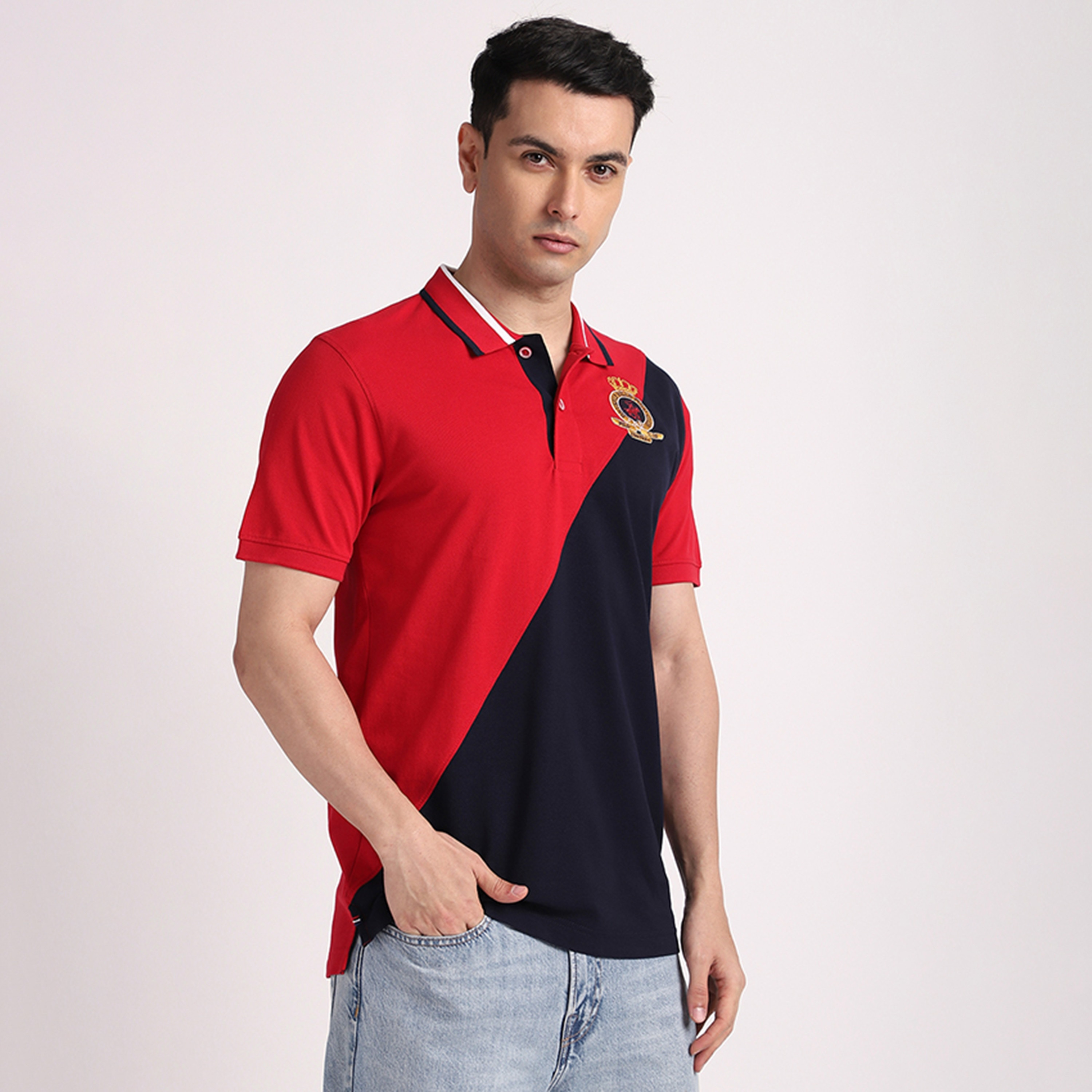 تي شيرت بولو رجالي بأكمام قصيرة وياقة بألوان متعددة من بيفرلي هيلز بولو كلوب-men-clothing-tshirtsandpolos-polos-image-3
