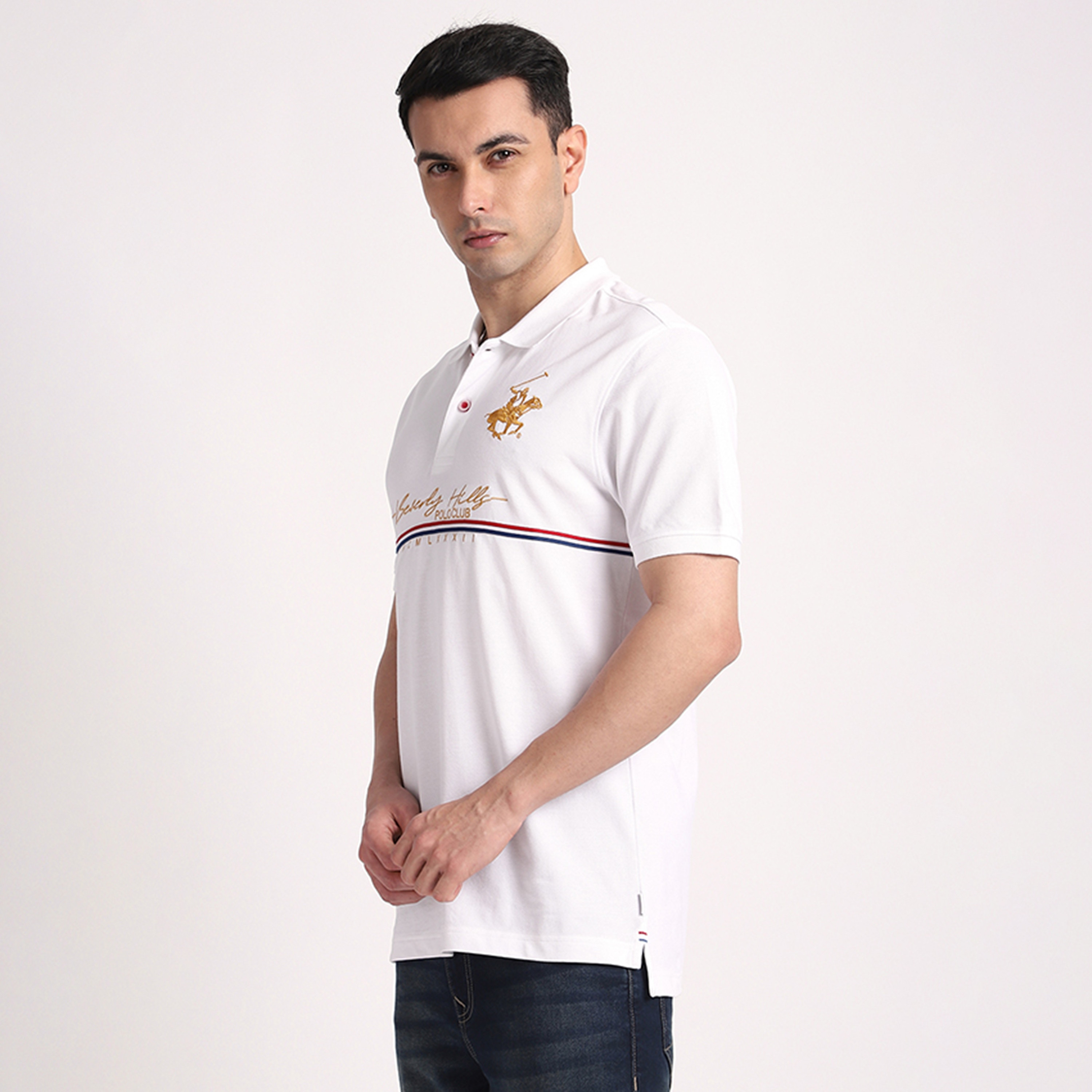 Beverly Hills Polo Club Embroidered Collared Short Sleeves Men's Polo T-Shirt-men-clothing-tshirtsandpolos-polos-image-2