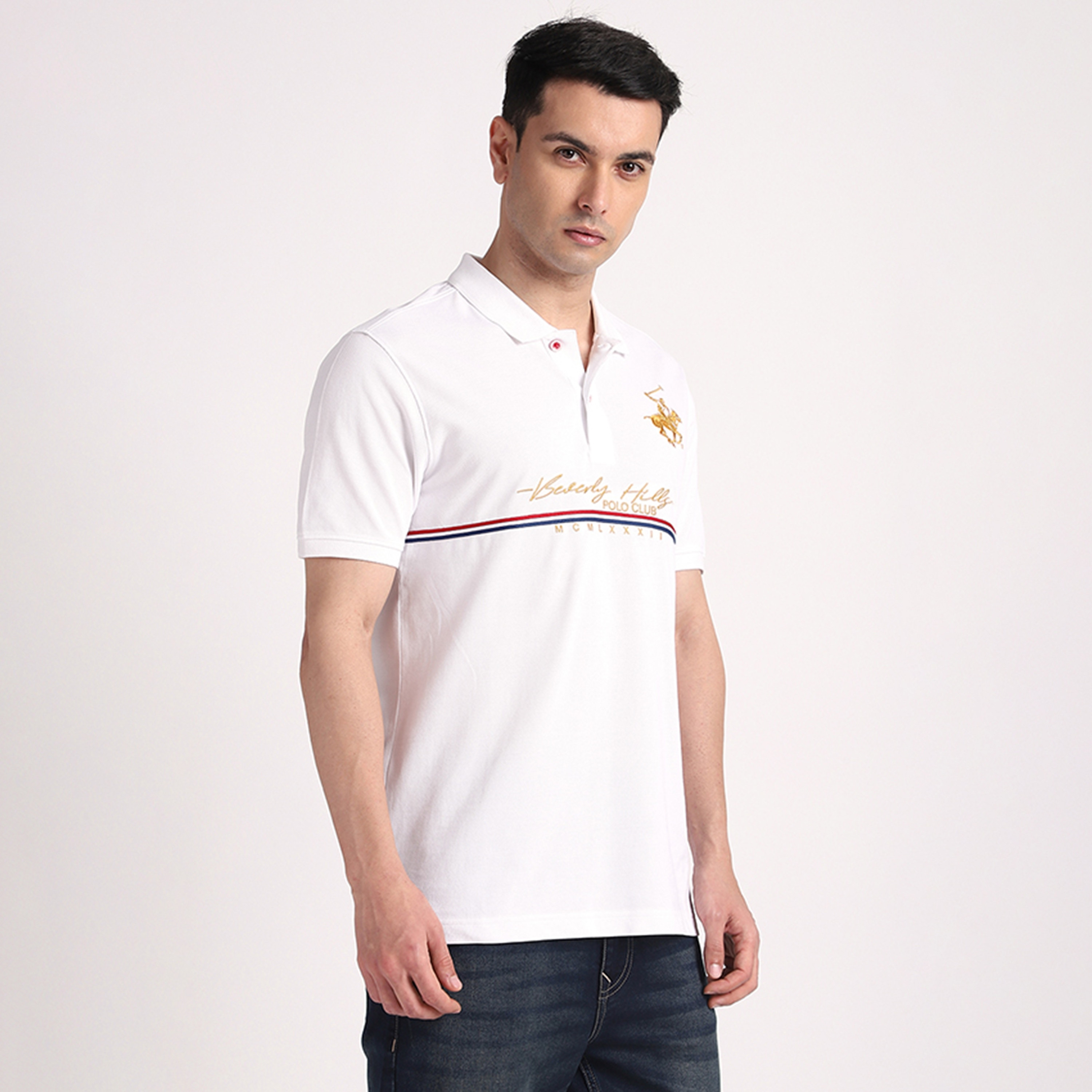تي شيرت بولو رجالي بأكمام قصيرة وياقة مطرزة من بيفرلي هيلز بولو كلوب-men-clothing-tshirtsandpolos-polos-image-7