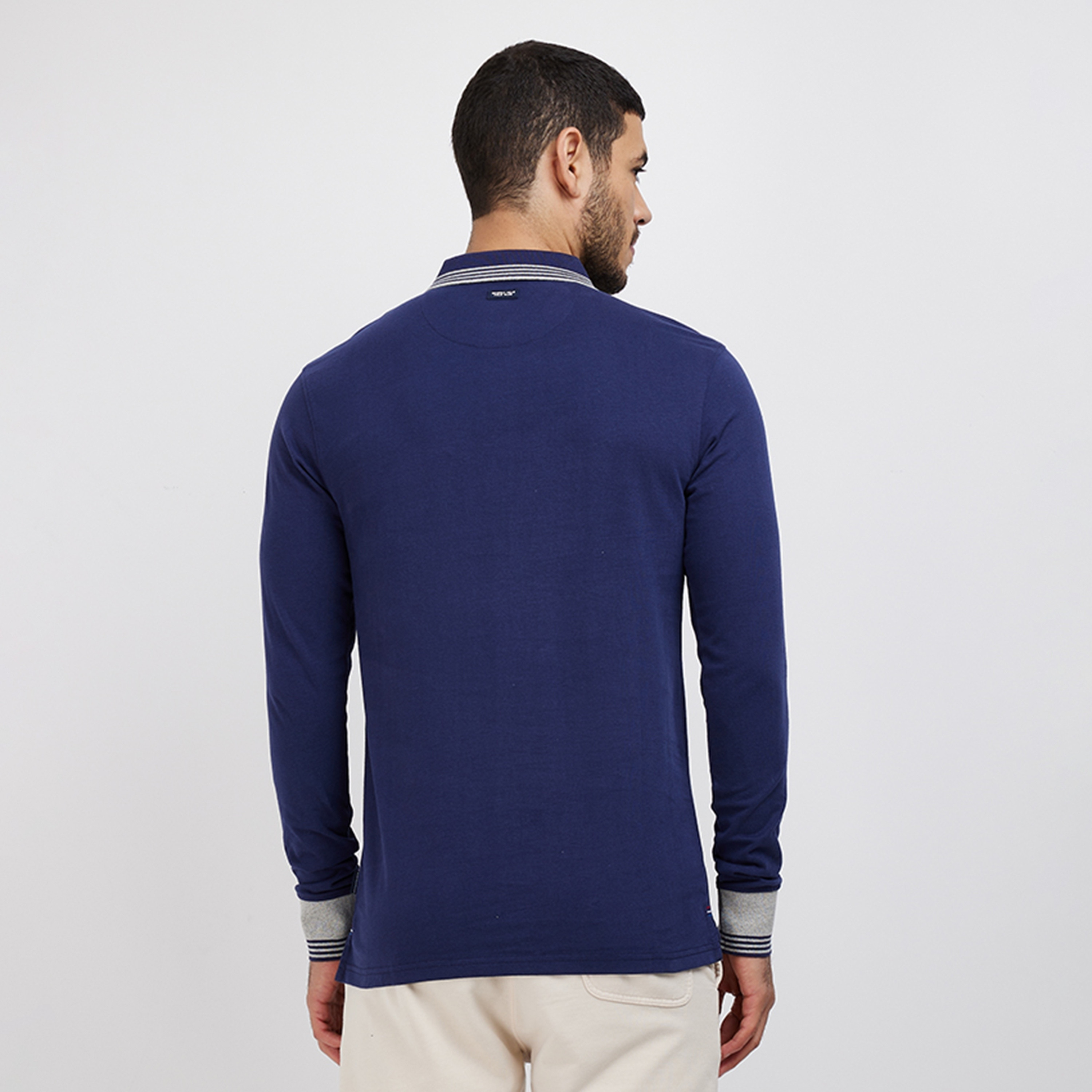 Beverly Hills Polo Club Plain Collared Long Sleeves Men's Polo T-Shirt-men-clothing-tshirtsandpolos-polos-image-4