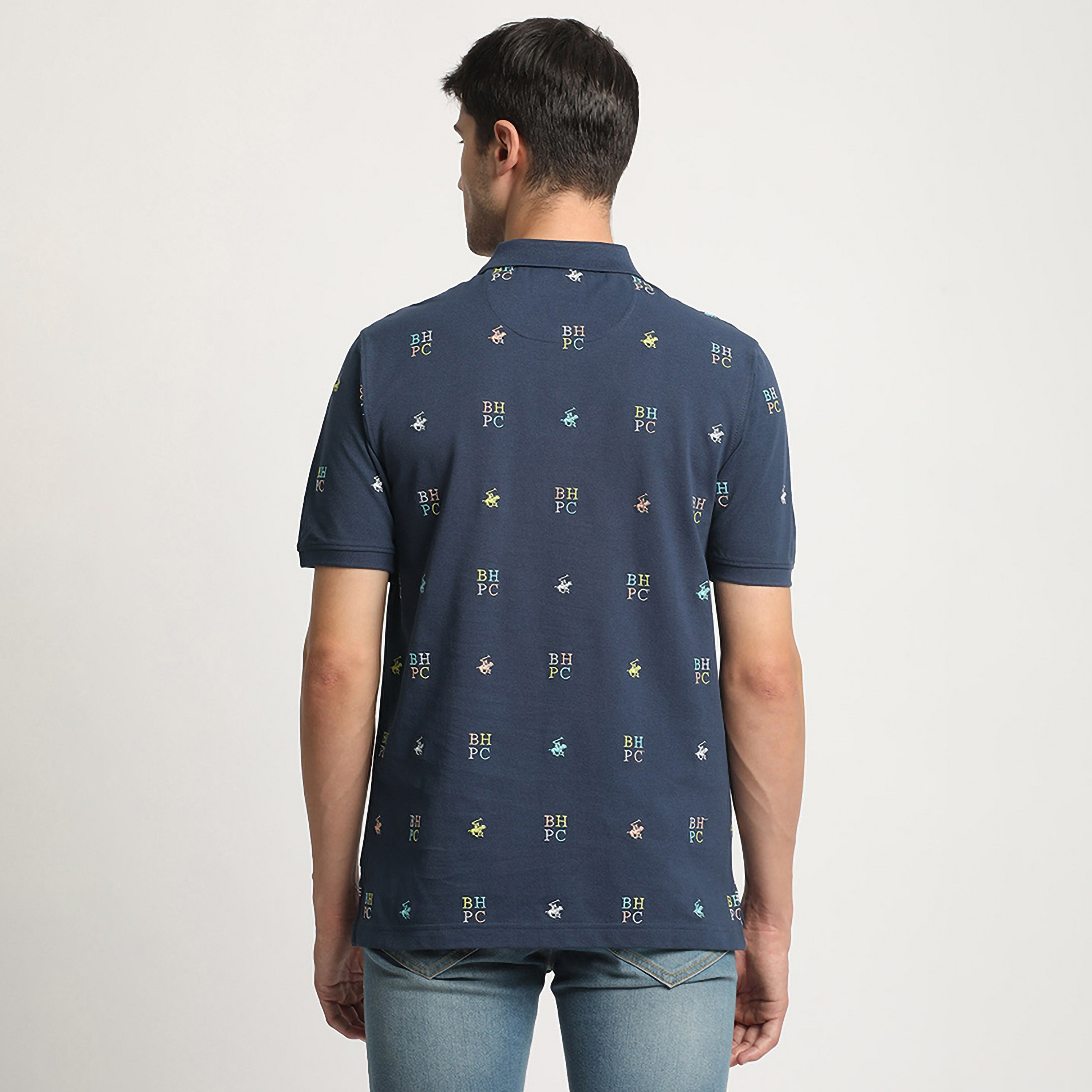 تي شيرت بولو من بيفرلي هيلز بولو كلوب بياقة وأكمام قصيرة مع شعار بالكامل-men-clothing-tshirtsandpolos-polos-image-4