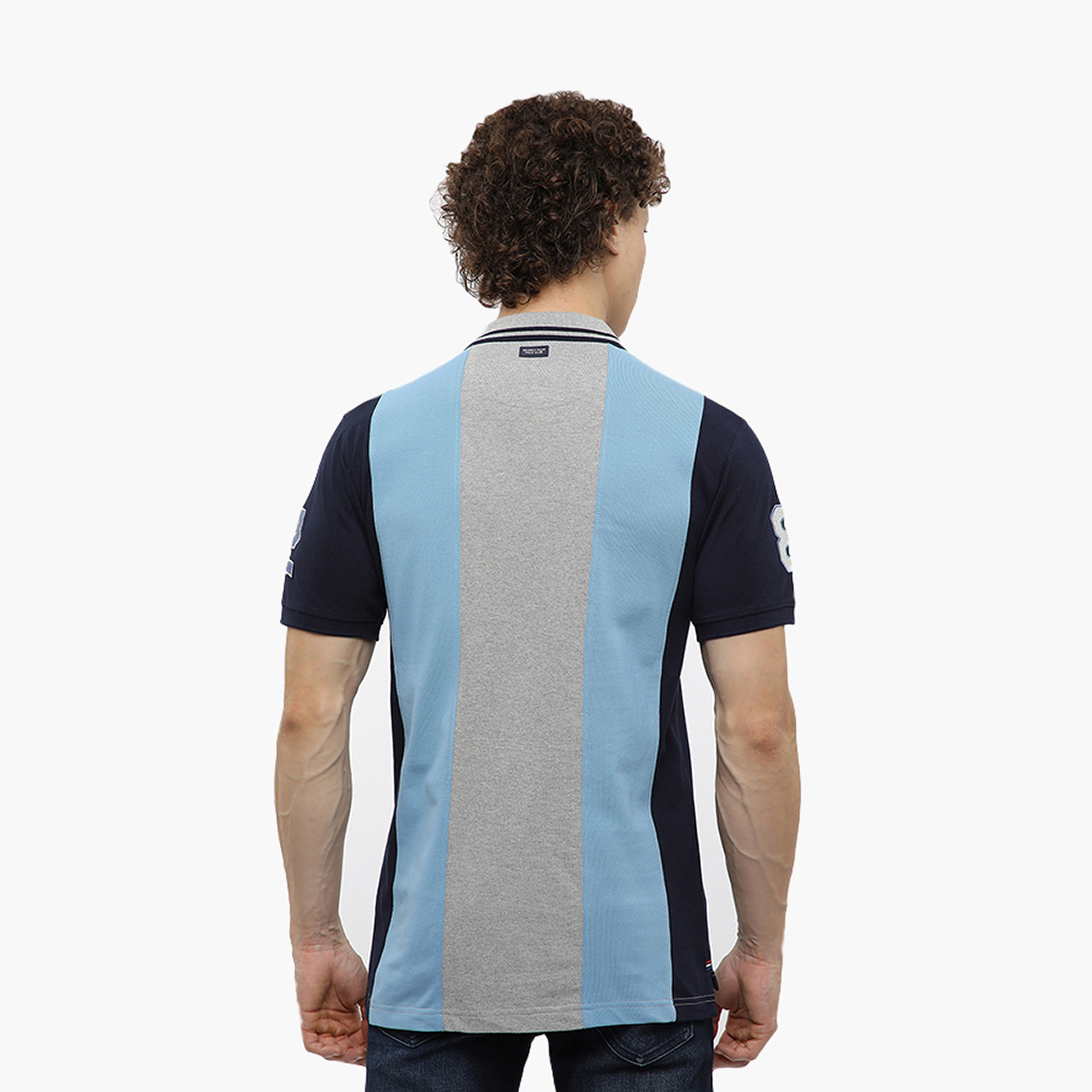 تيشيرت بولو رجالي ملون وياقة وأكمام قصيرة من بيفرلي هيلز بولو كلوب-men-clothing-tshirtsandpolos-polos-image-4