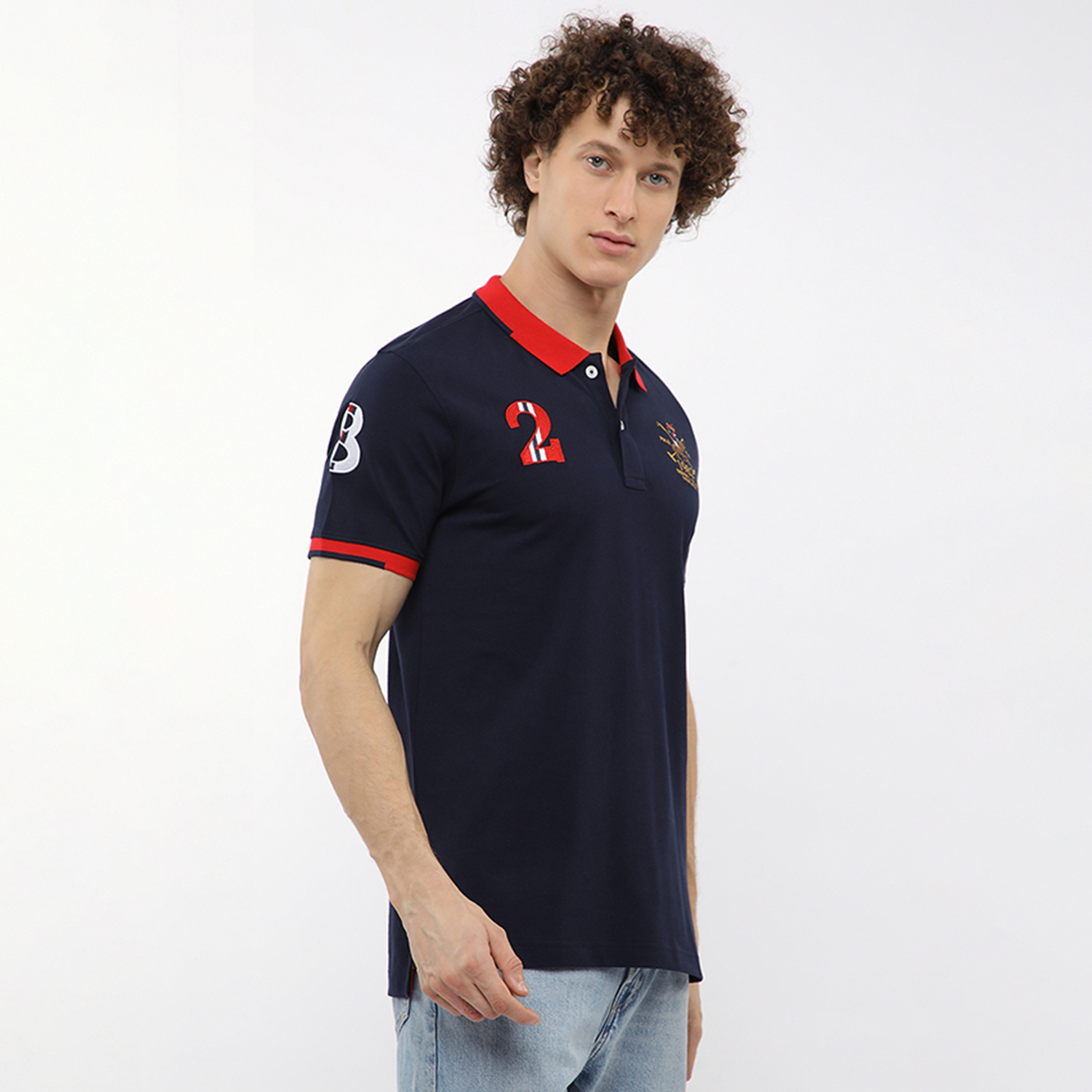 تي شيرت بولو رجالي بأكمام قصيرة وياقة مطرزة من بيفرلي هيلز بولو كلوب-men-clothing-tshirtsandpolos-polos-image-3