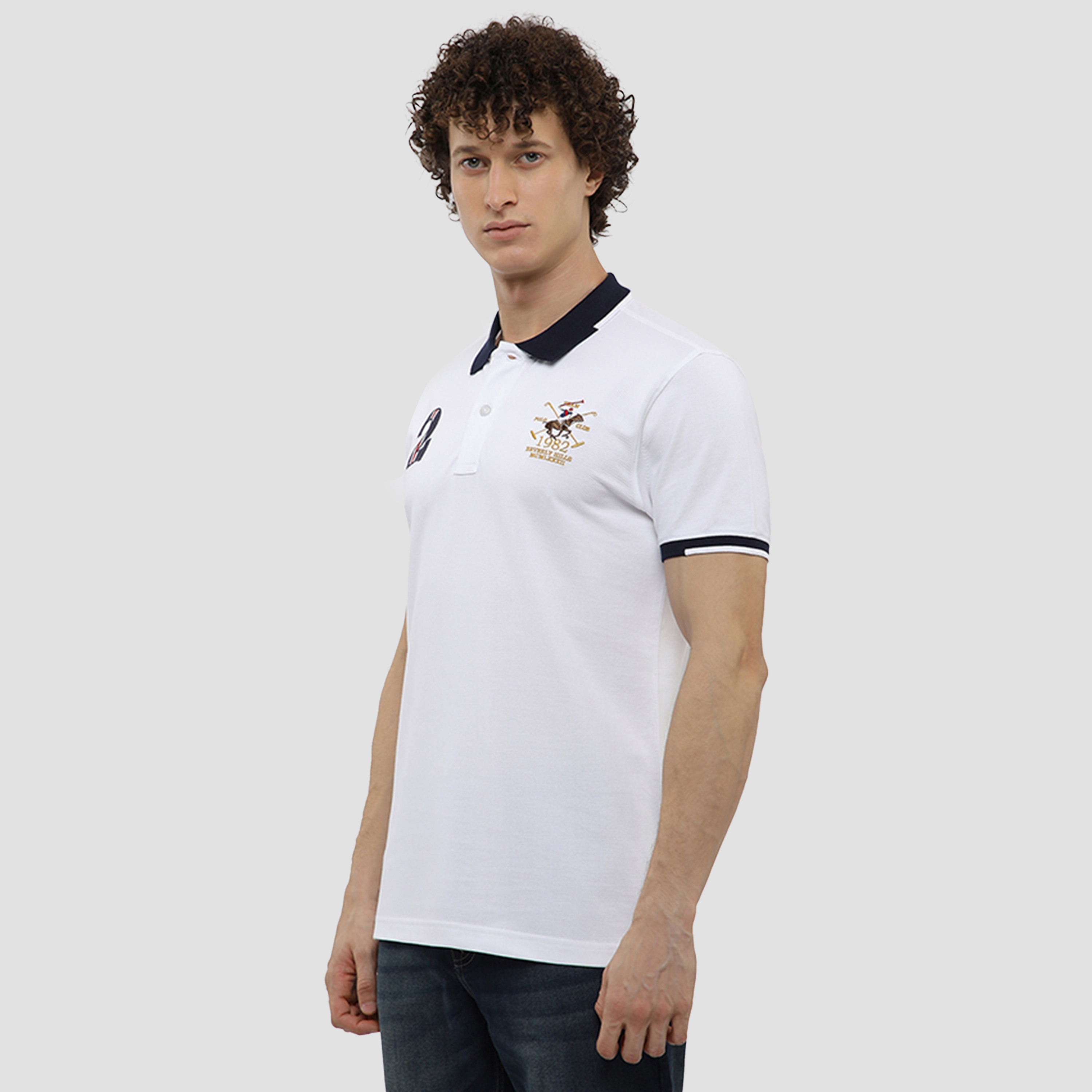 تي شيرت بولو رجالي بأكمام قصيرة وياقة مطرزة من بيفرلي هيلز بولو كلوب-men-clothing-tshirtsandpolos-polos-image-6