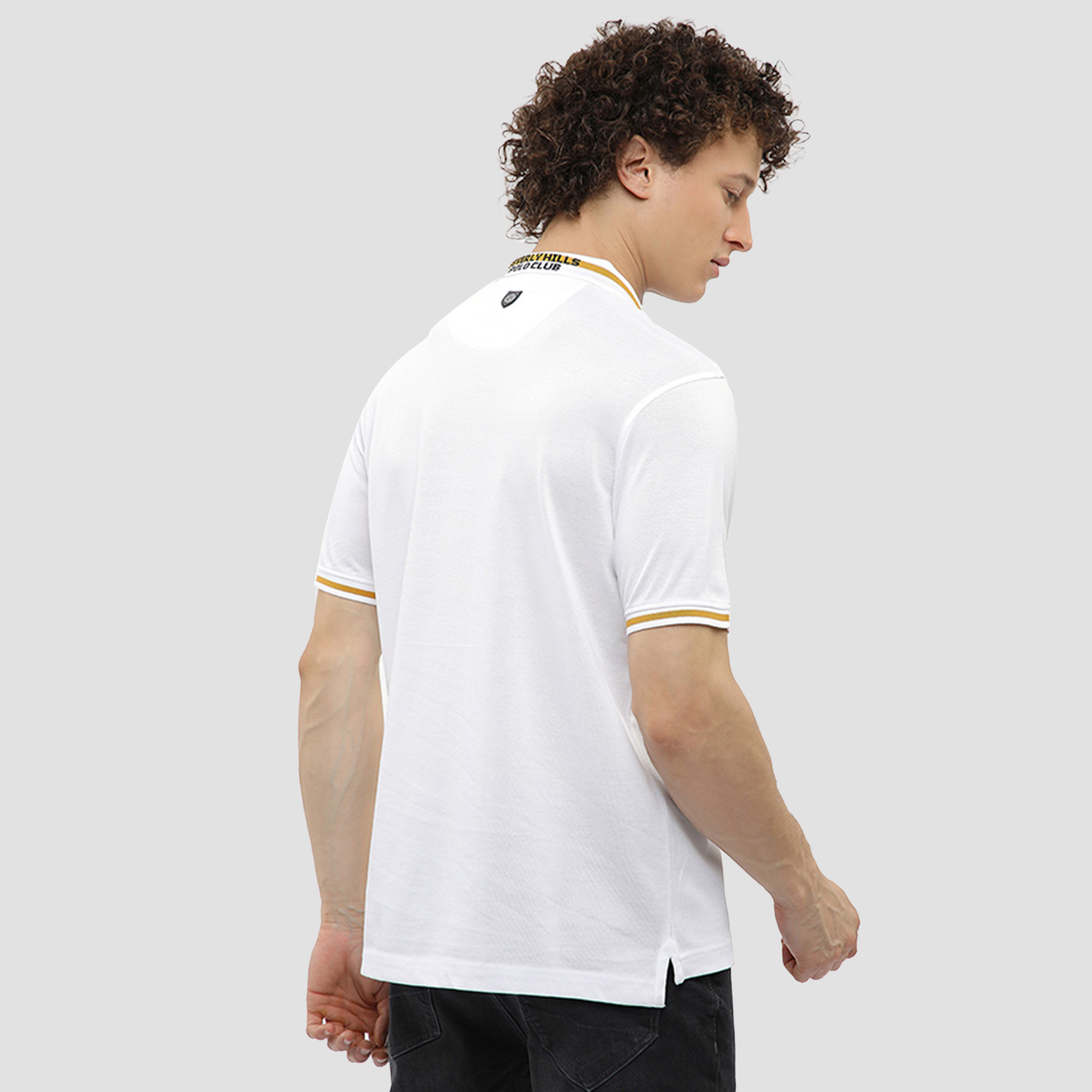 تي شيرت بولو رجالي سادة بأكمام قصيرة وياقة من بيفرلي هيلز بولو كلوب-men-clothing-tshirtsandpolos-polos-image-12
